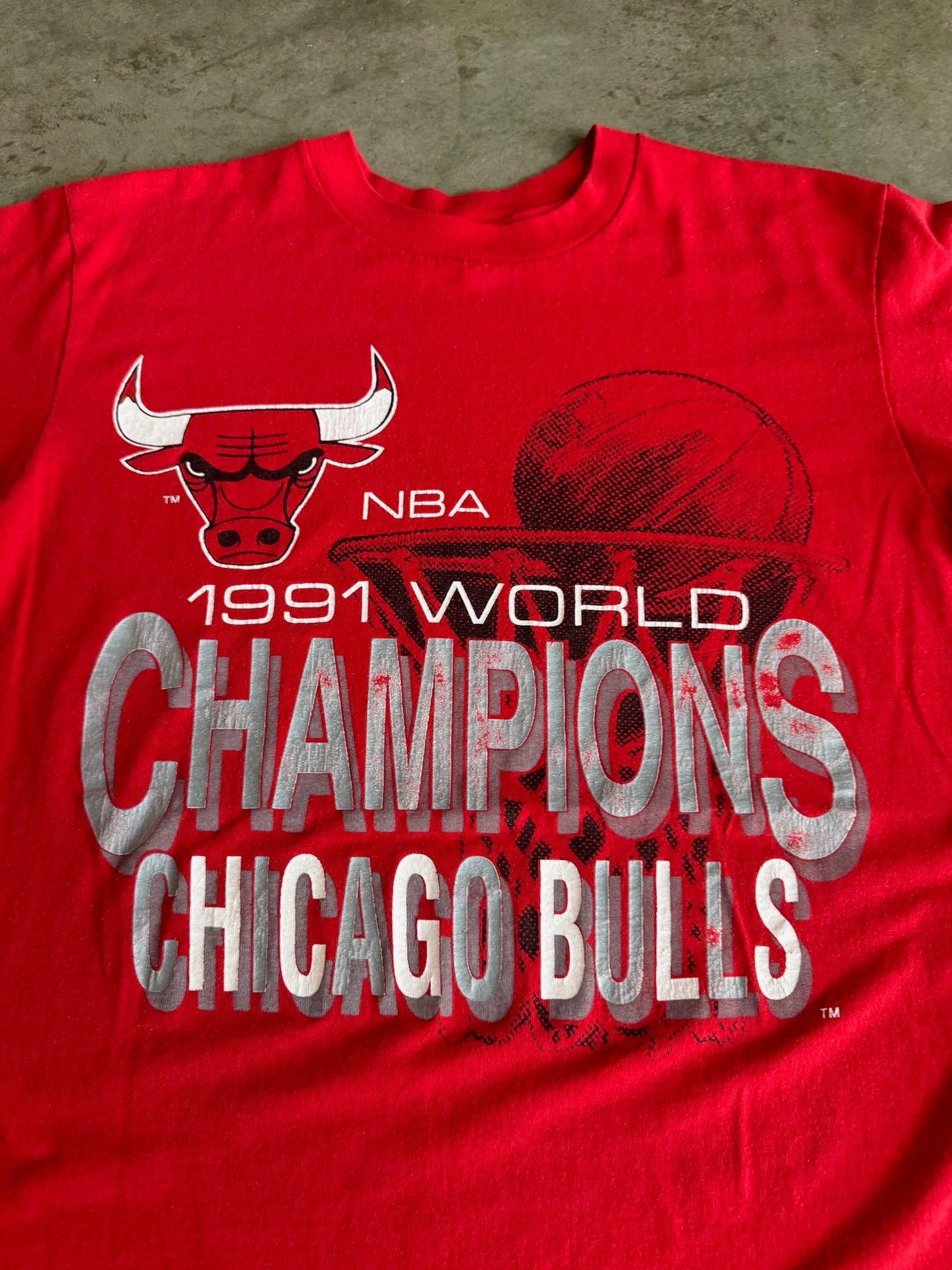(L) Chicago Bulls 1991 Champs Tee
