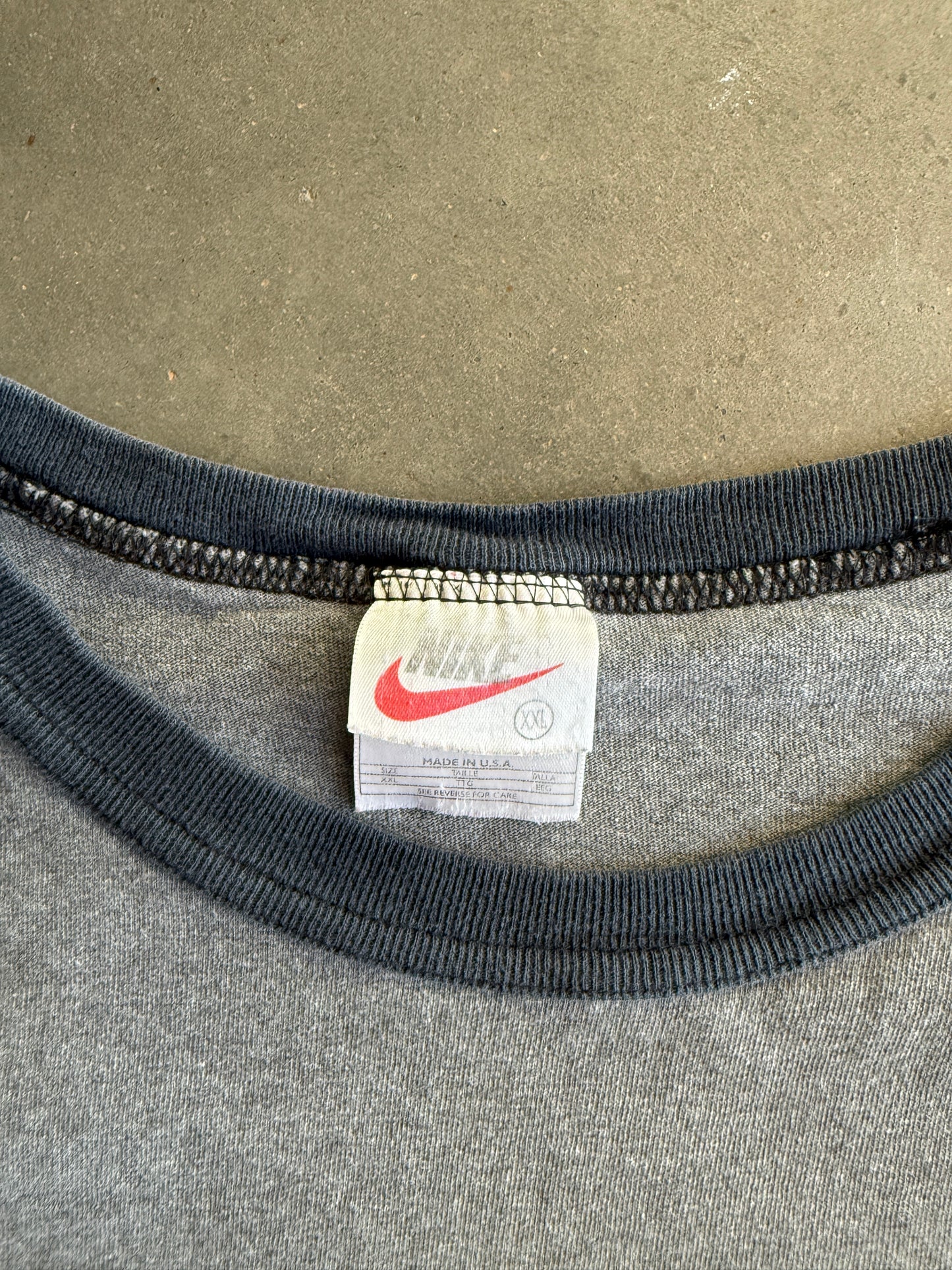 (XXL) Grey Nike Ringer Tee