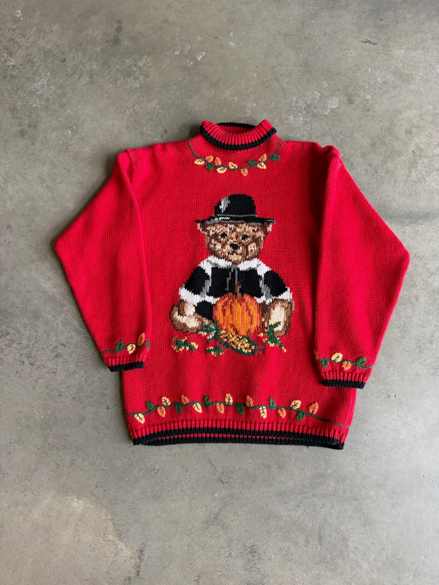 (M) Teddy Bear Fall Cotton Sweater