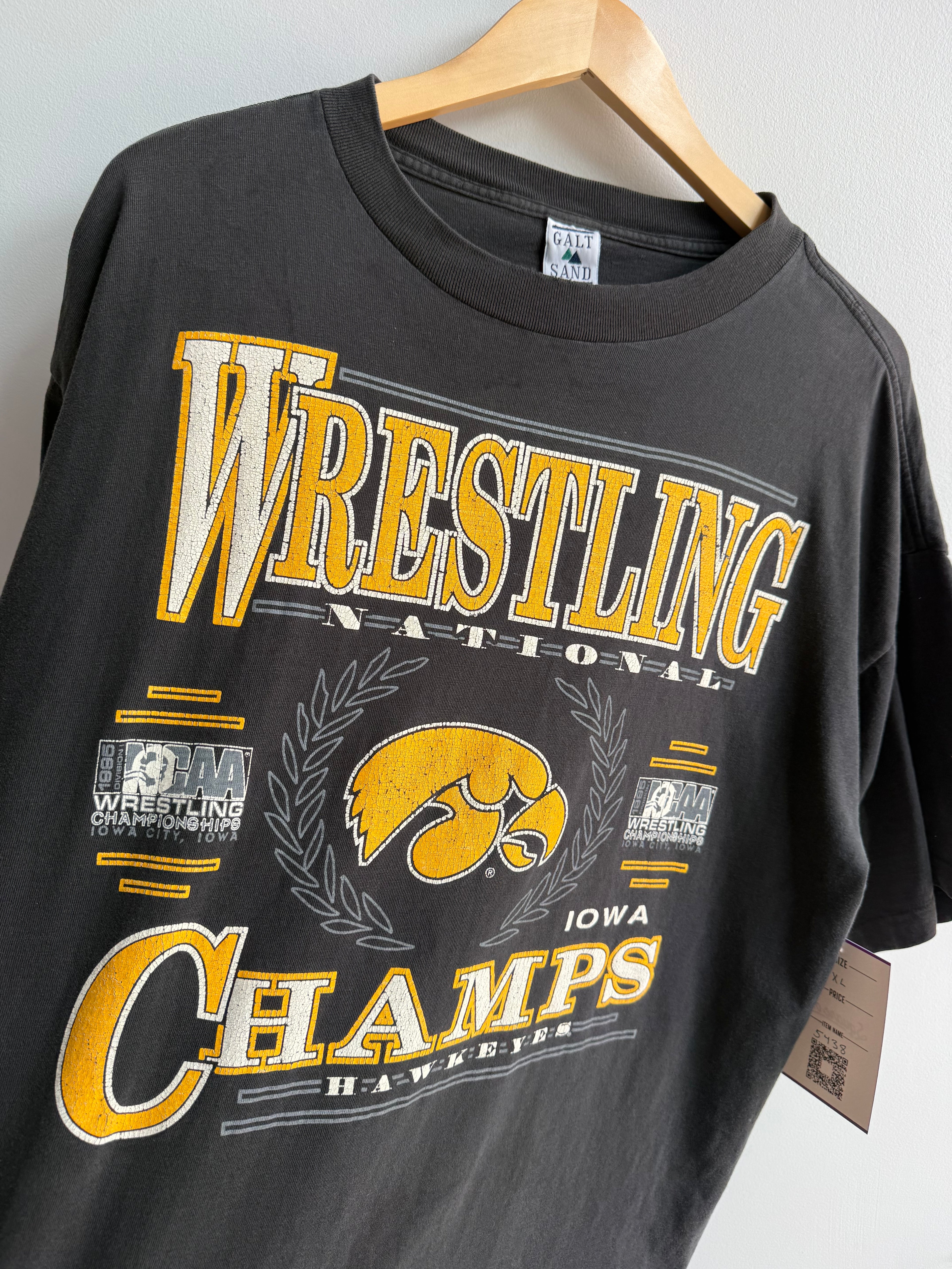 (XL) Iowa Wrestling National Champs Tee