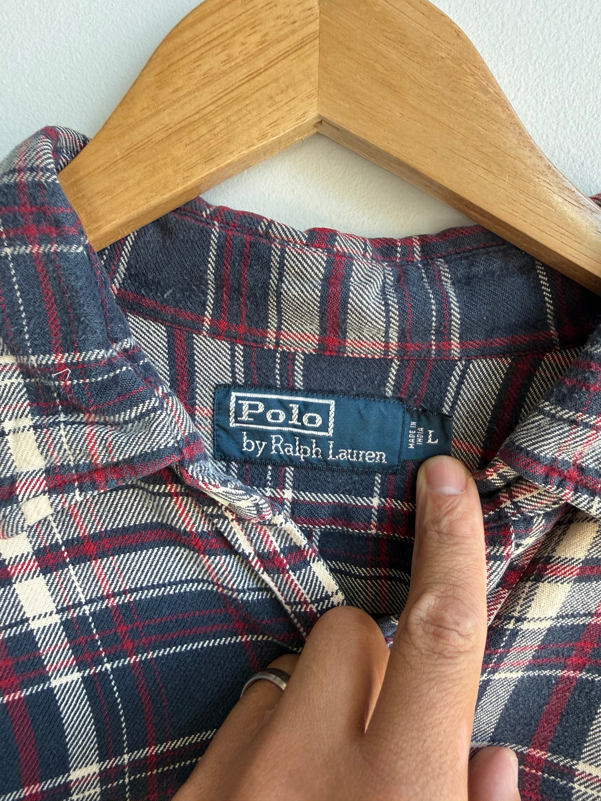 (L) Polo Ralph Lauren Flannel Shirt