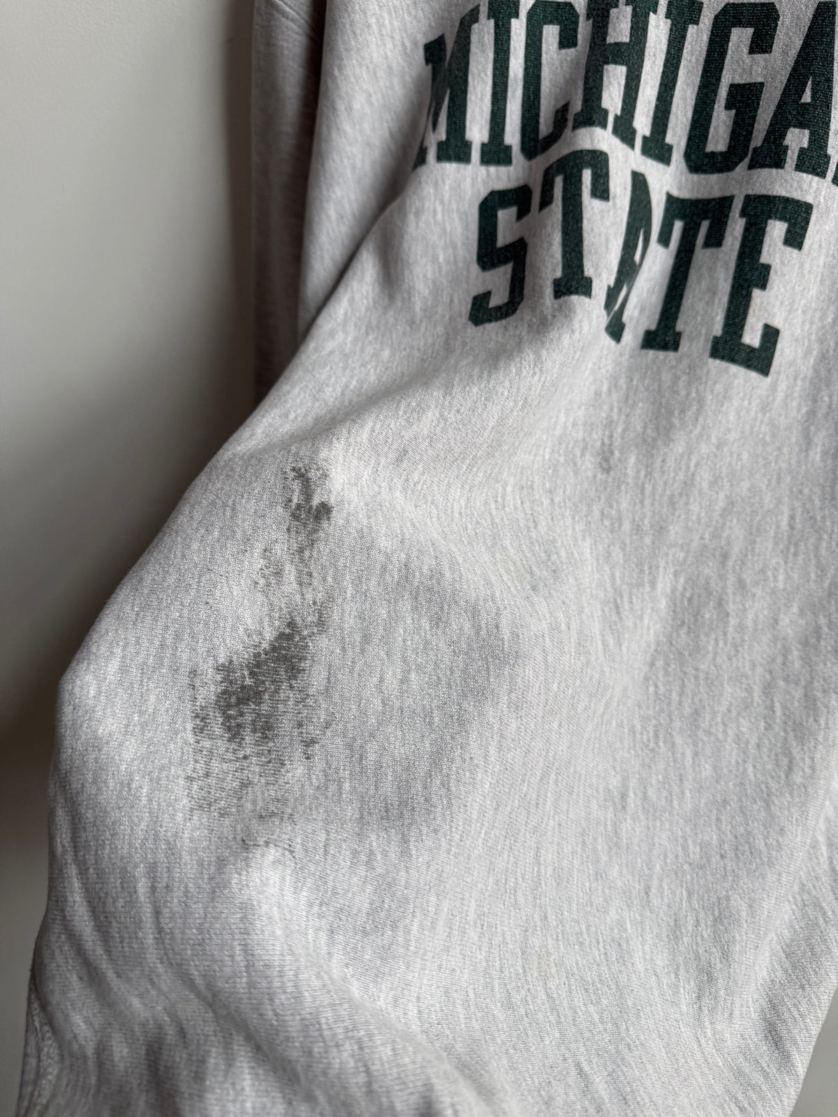 (XXL) Michigan State Reverse Weave Crew