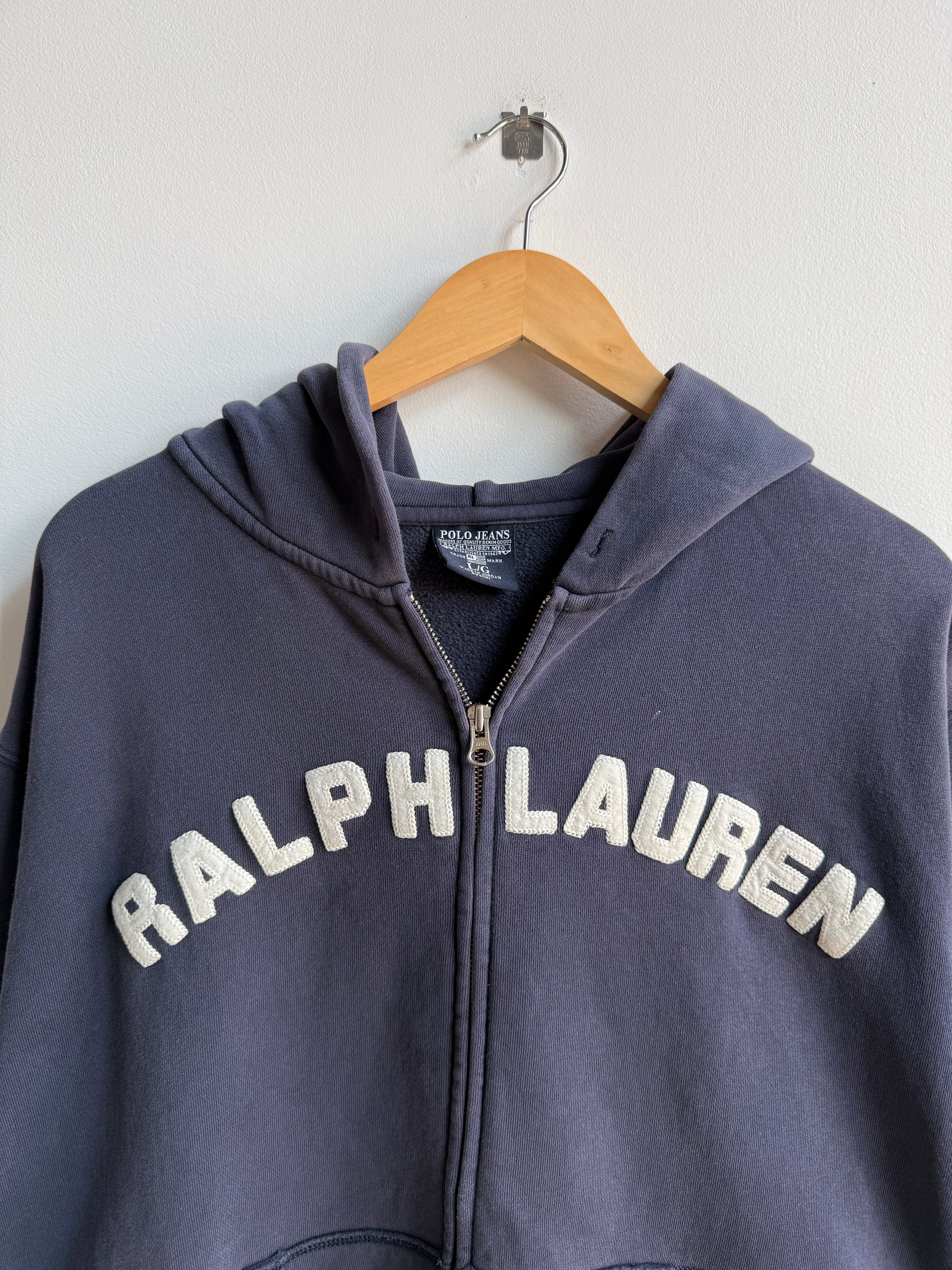 (L) Ralph Lauren Zip Up Hoodie