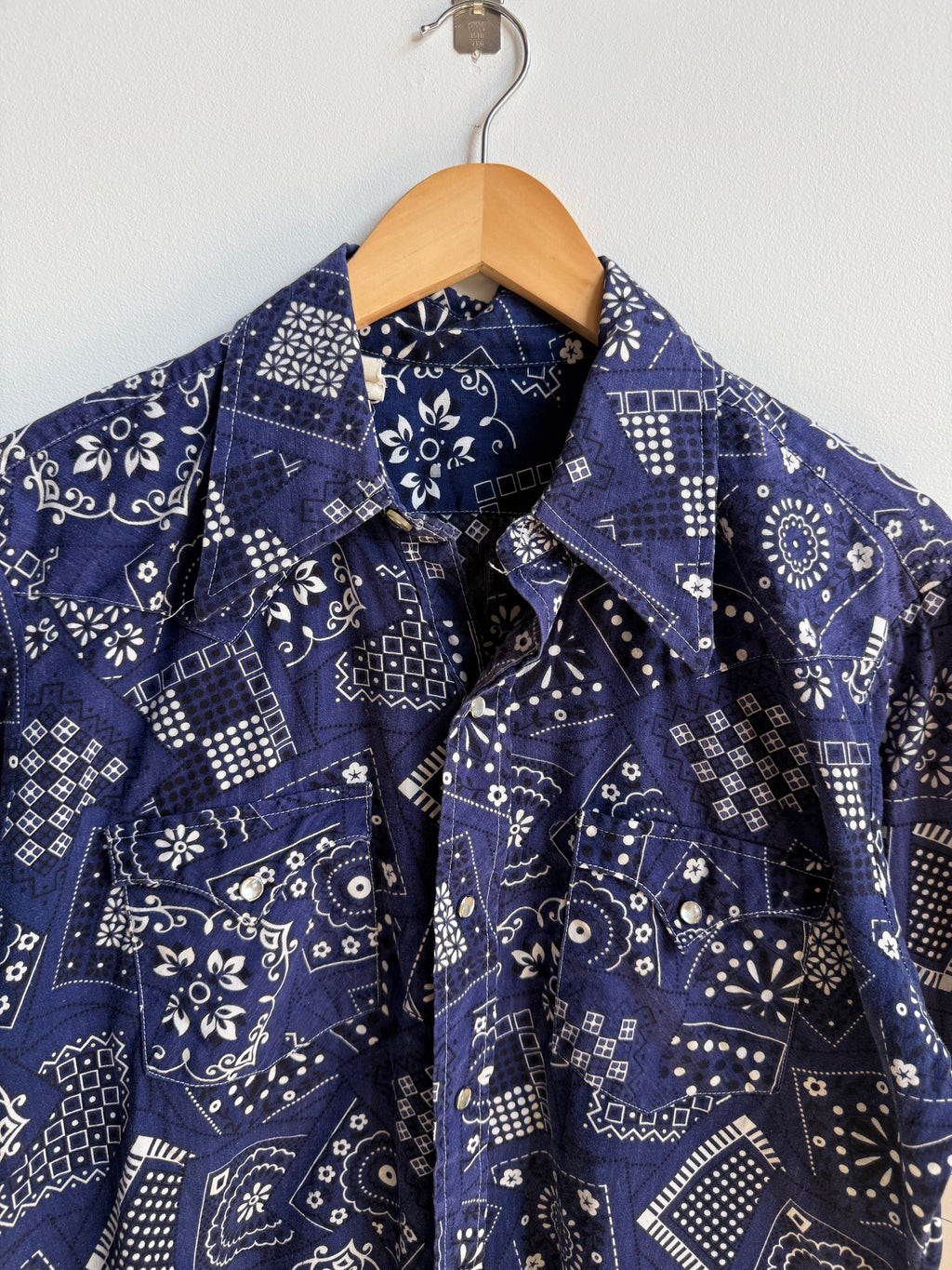 (L) Paisley Pearl Snap Shirt