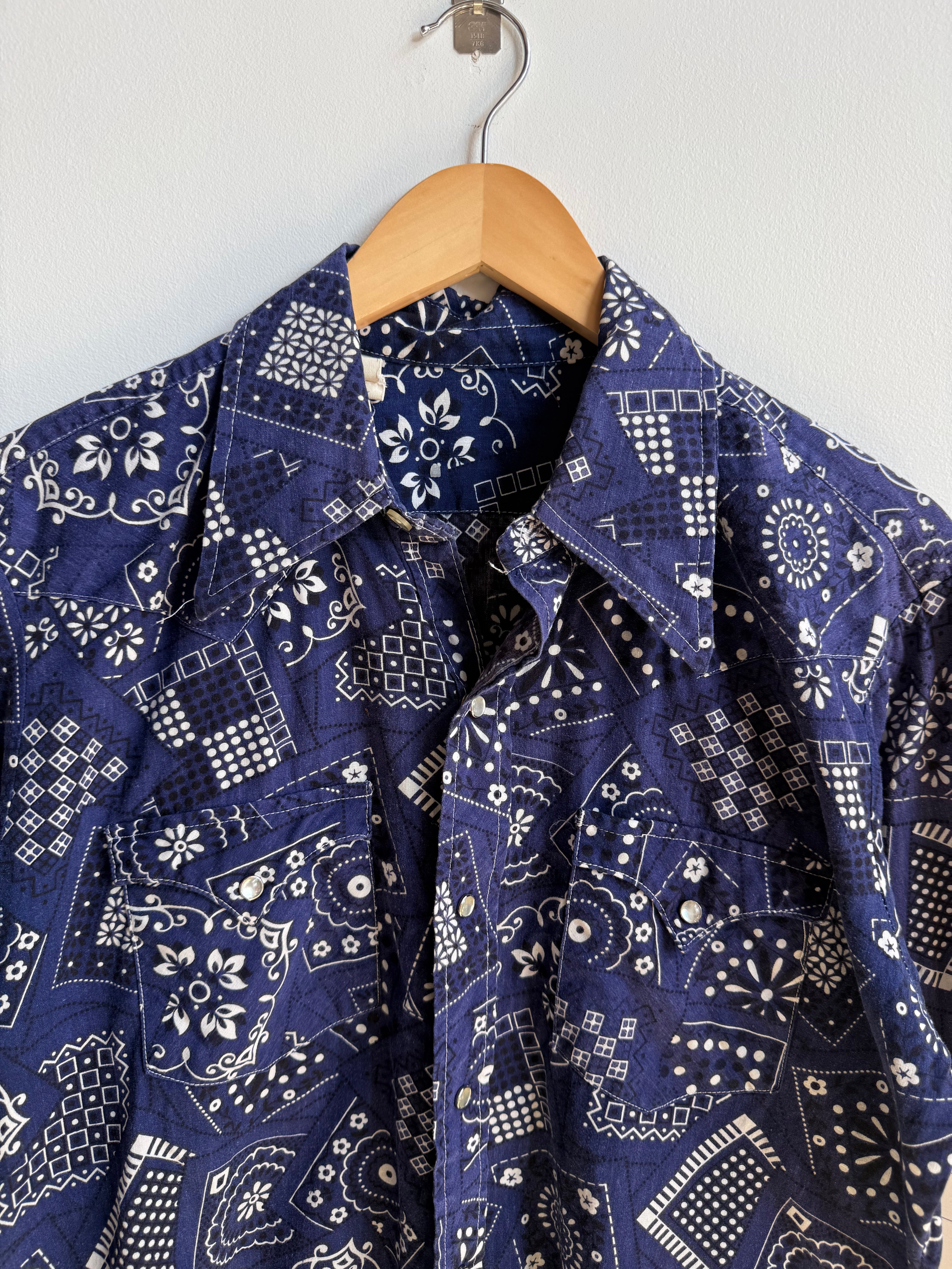 (L) Paisley Pearl Snap Shirt