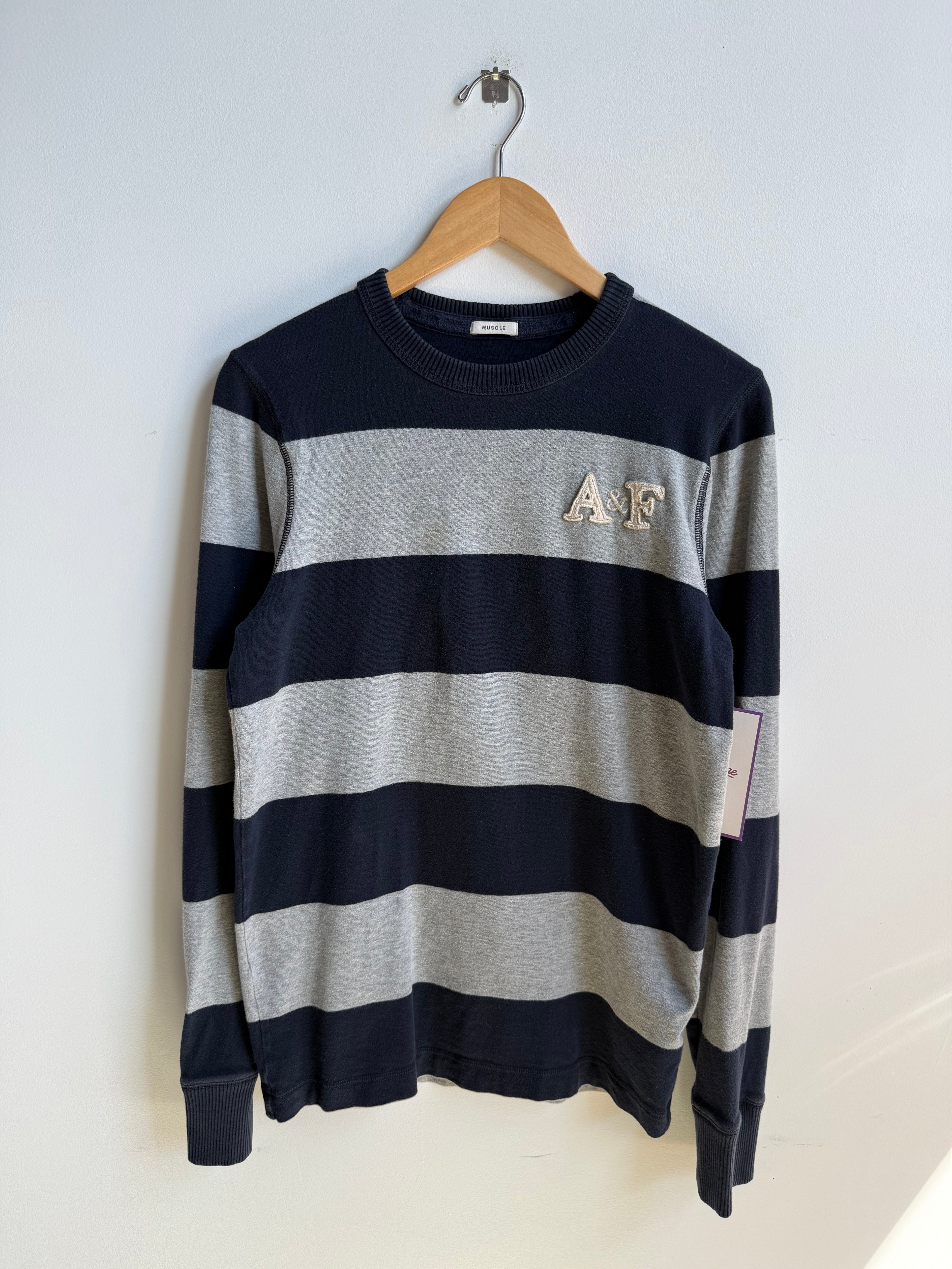 (M) Abercrombie & Fitch Striped Longsleeve Tee