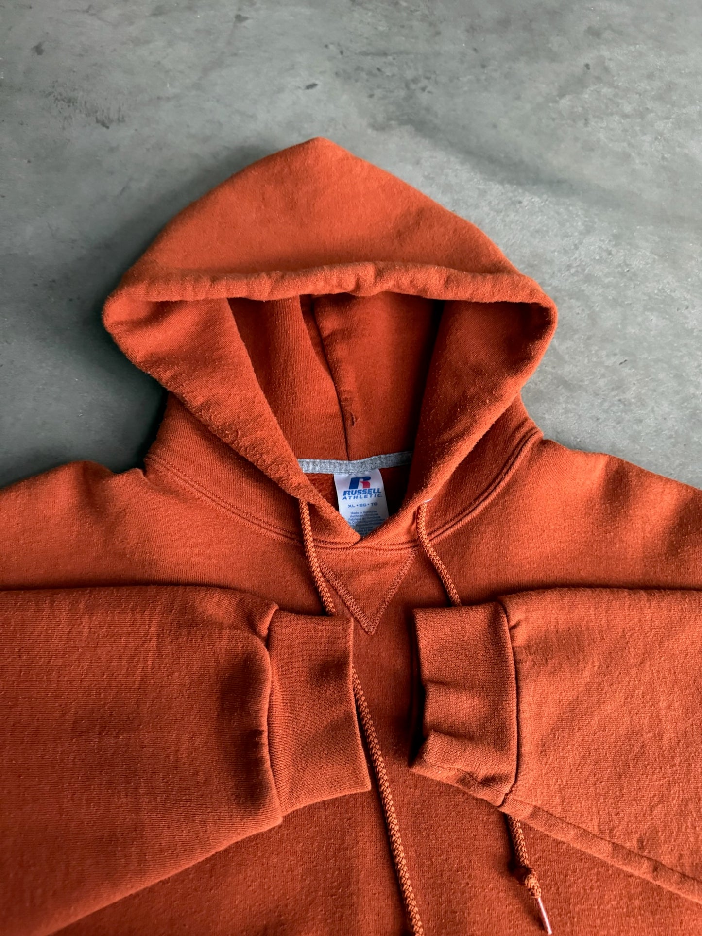 (XL) Russell Orange Hoodie