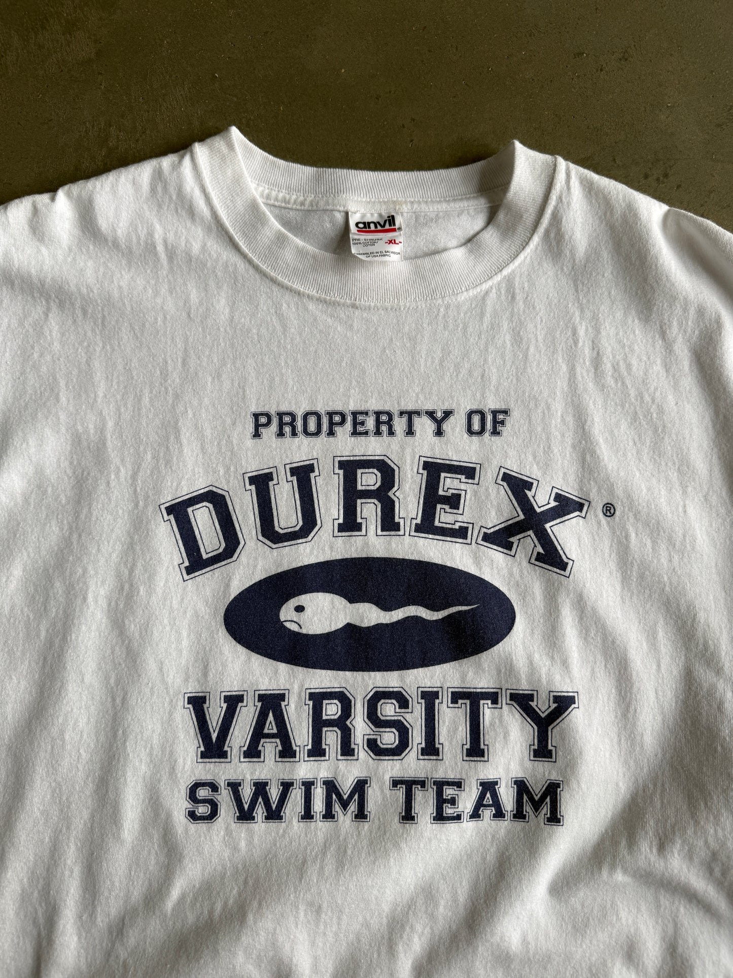 (XL) Durex Varsity Swim Team Tee