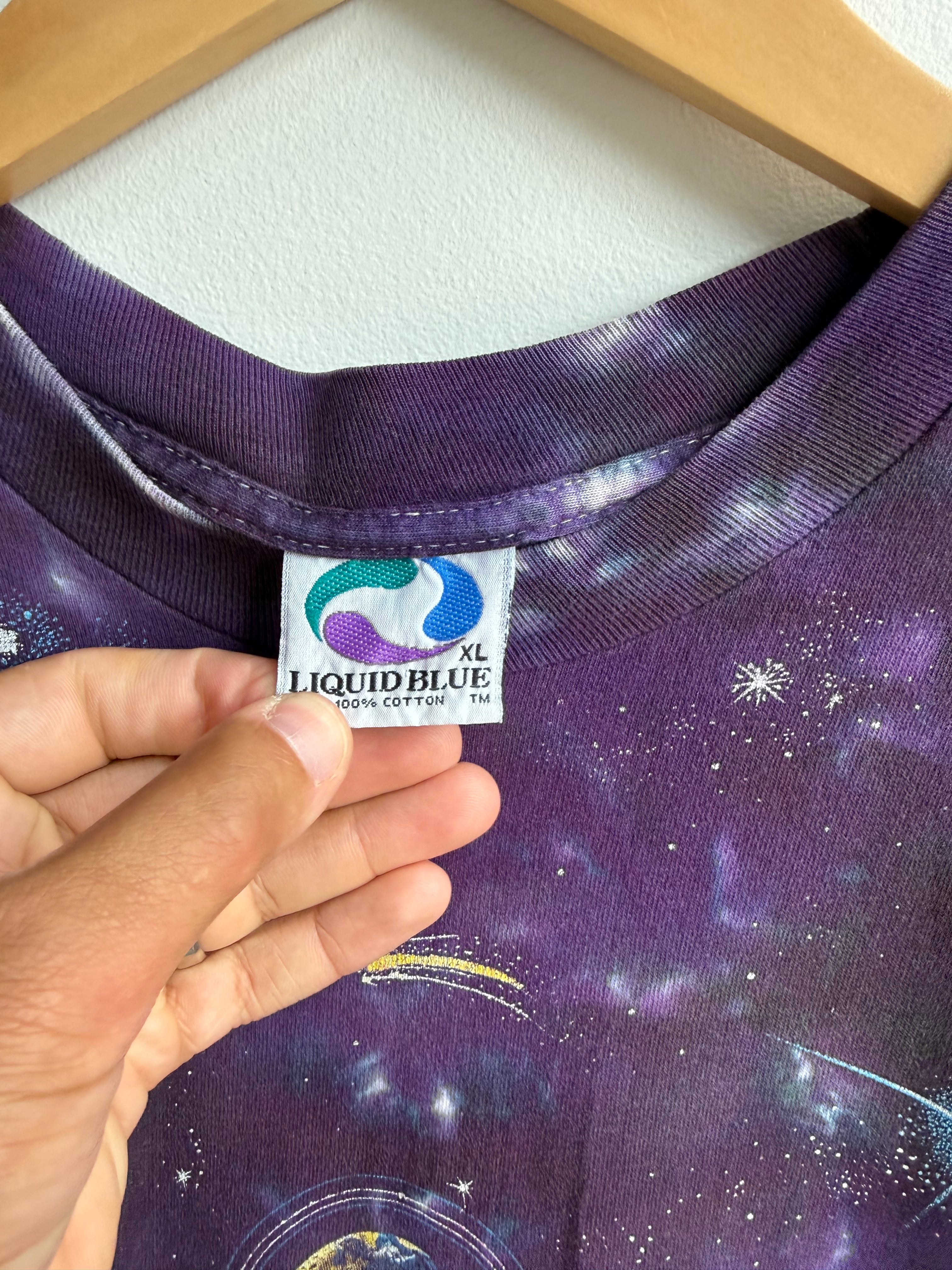 (XL) Liquid Blue Space Tee