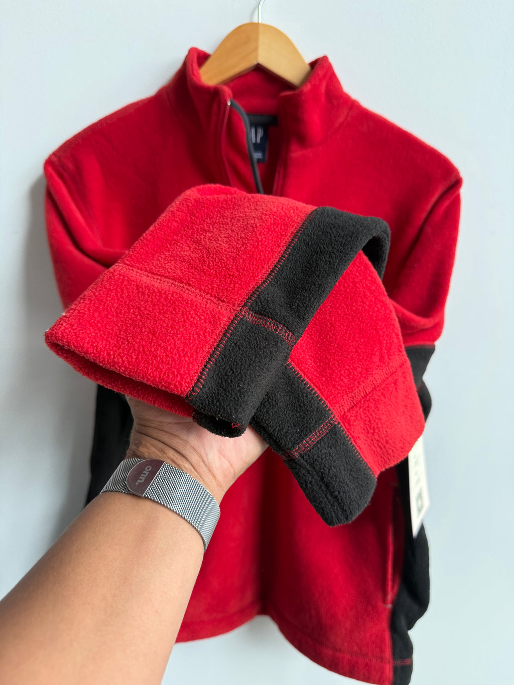 (S) Gap Fleece Pullover Jacket