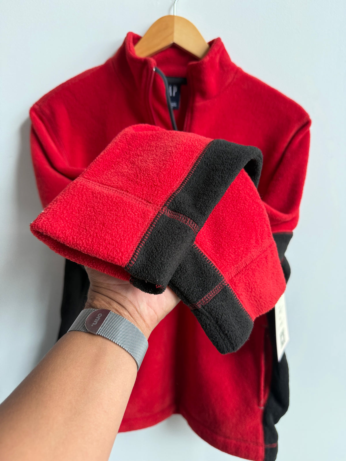 (S) Gap Fleece Pullover Jacket