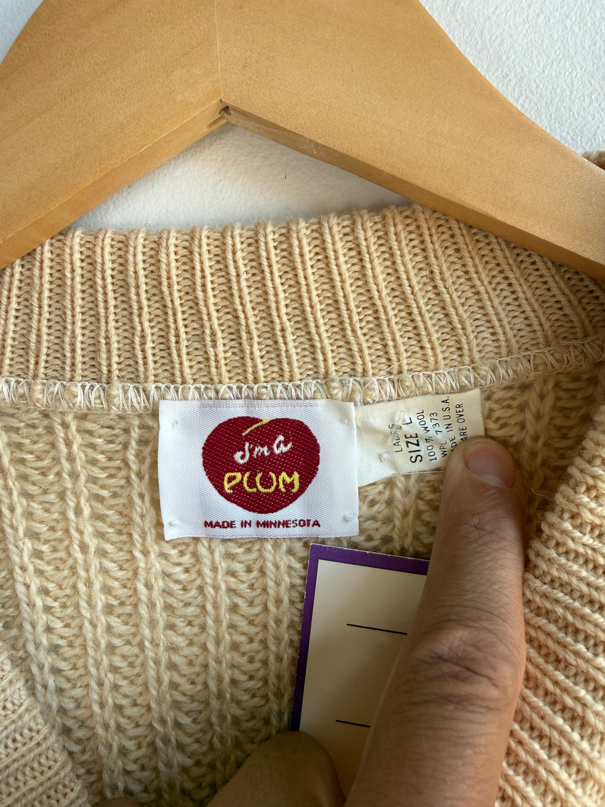 (L) Im a Plum Sweater