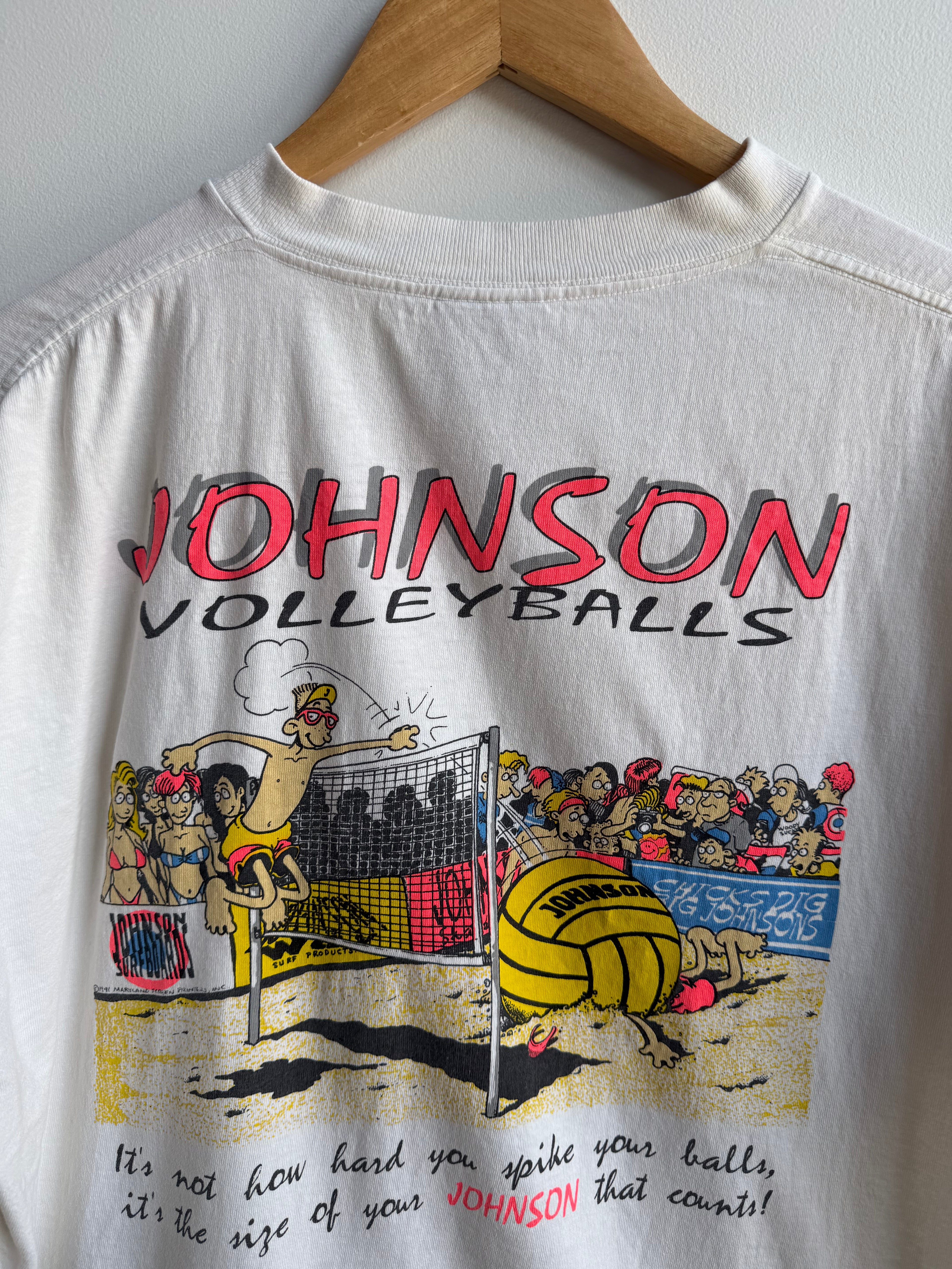 (XL) Big Johnson Volleyball Tee