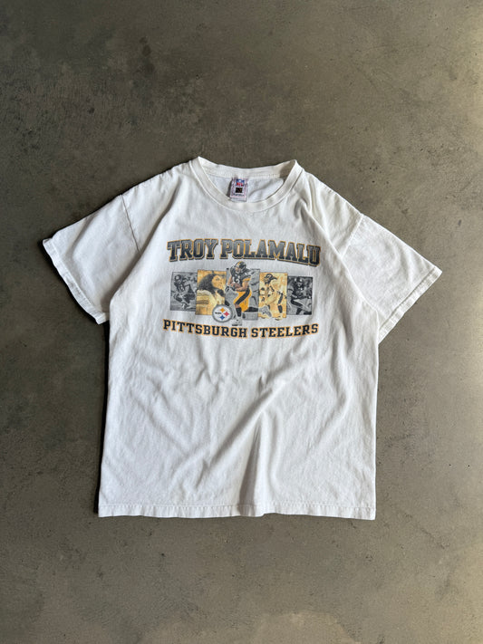 (L) Pittsburgh Steelers Troy Polamalu Tee
