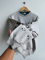 (L) Art Unlimited Wolf Print Crew