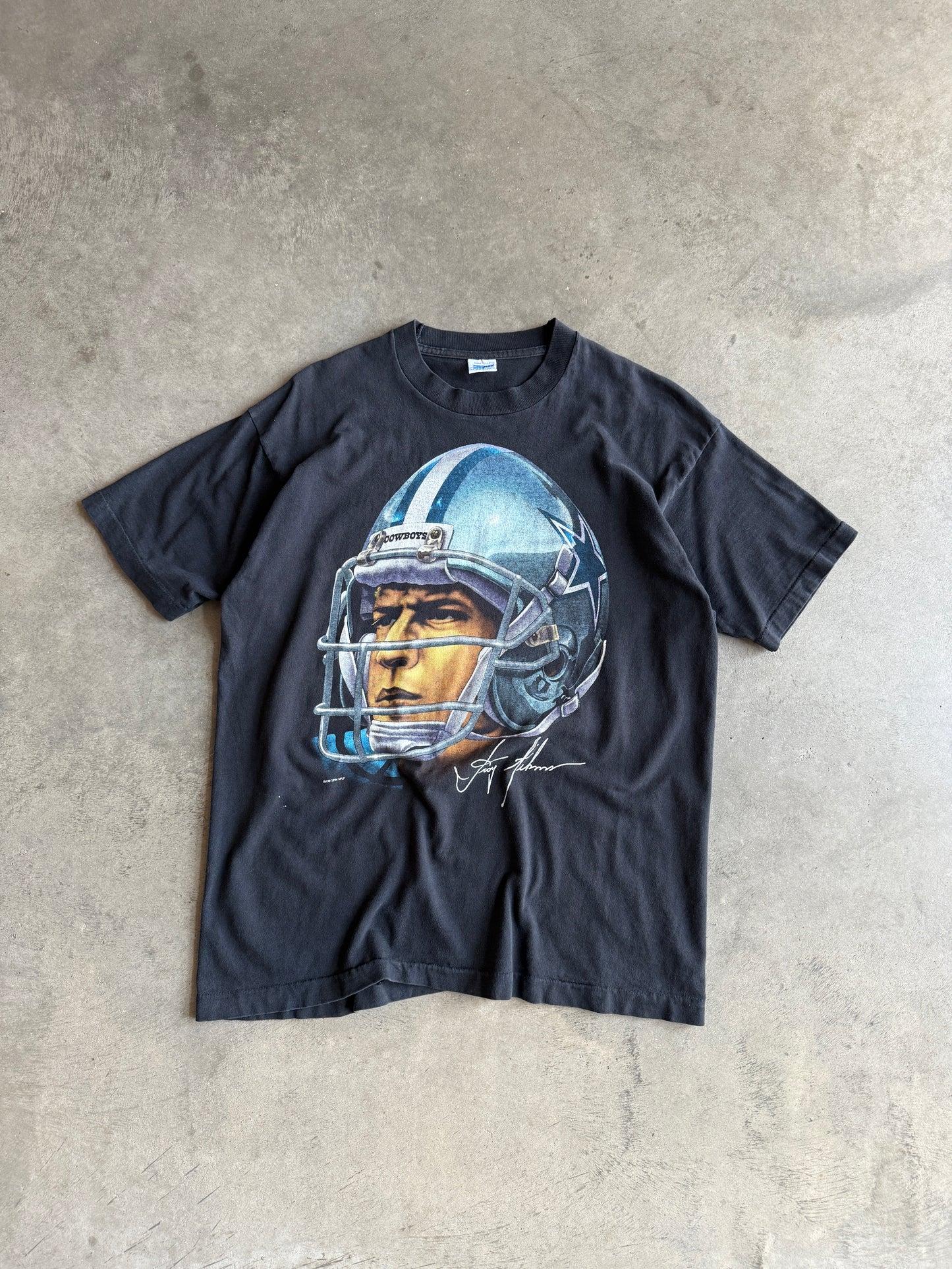 (L) Troy Aikman Dallas Cowboys Big Face Tee