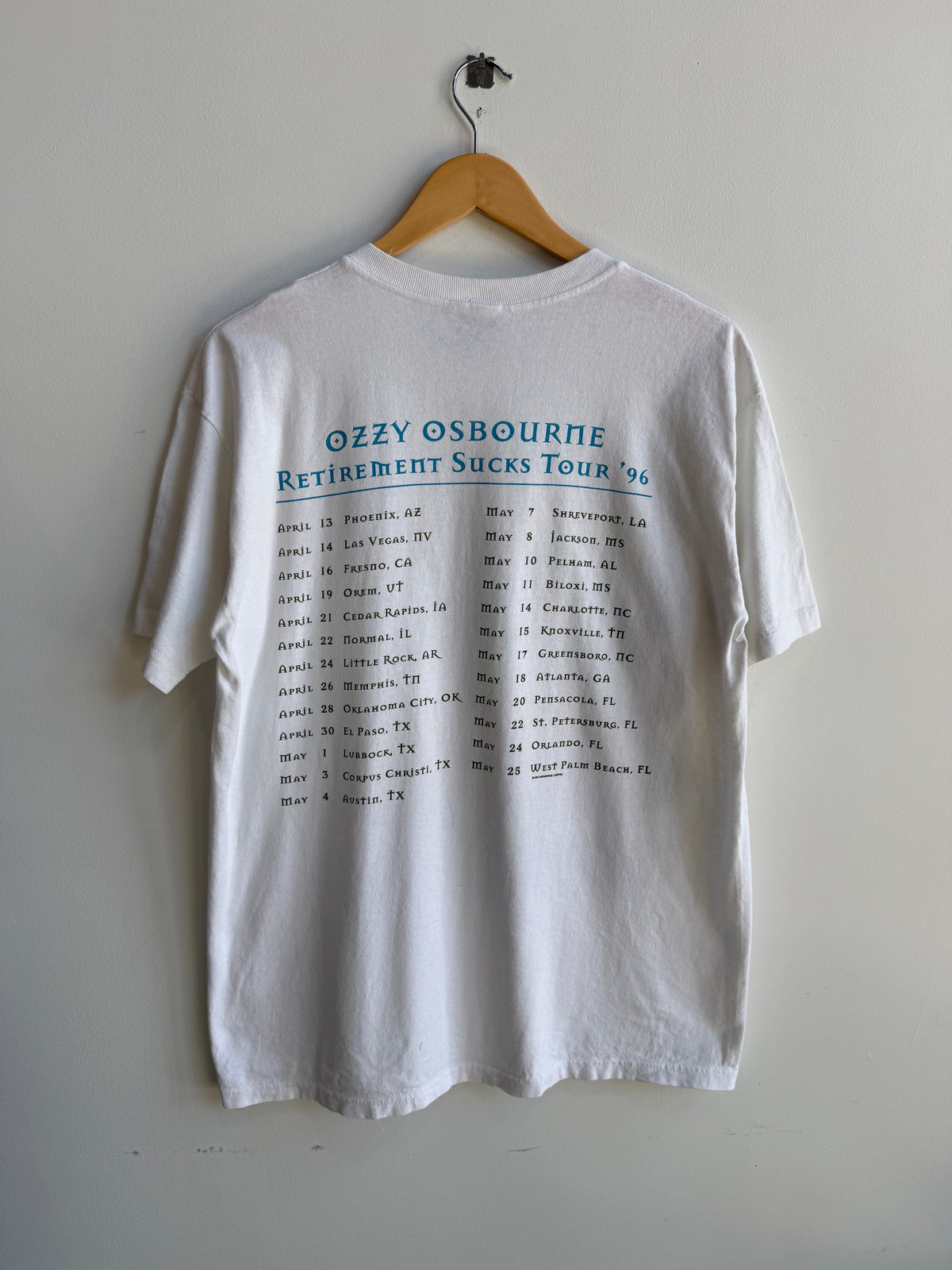 (L) Ozzy Osbourne Retirement Sucks Tour Tee
