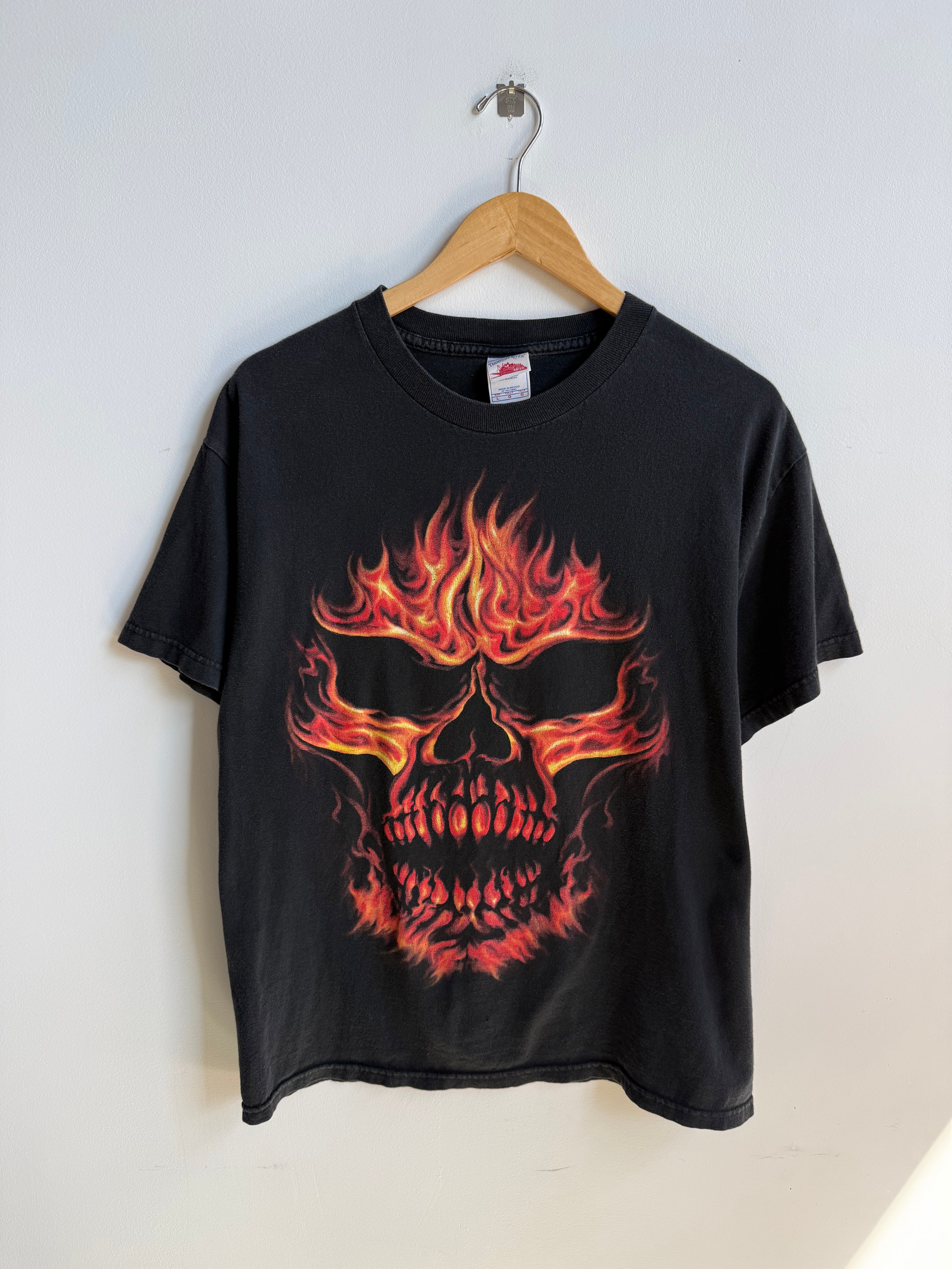 (L) Flame Skull Tee
