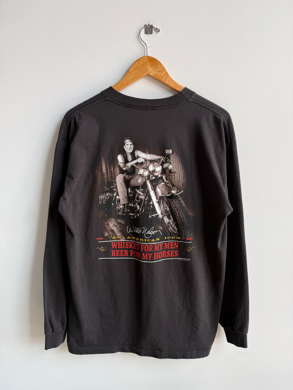 (L) Willie Nelson Harley Tee