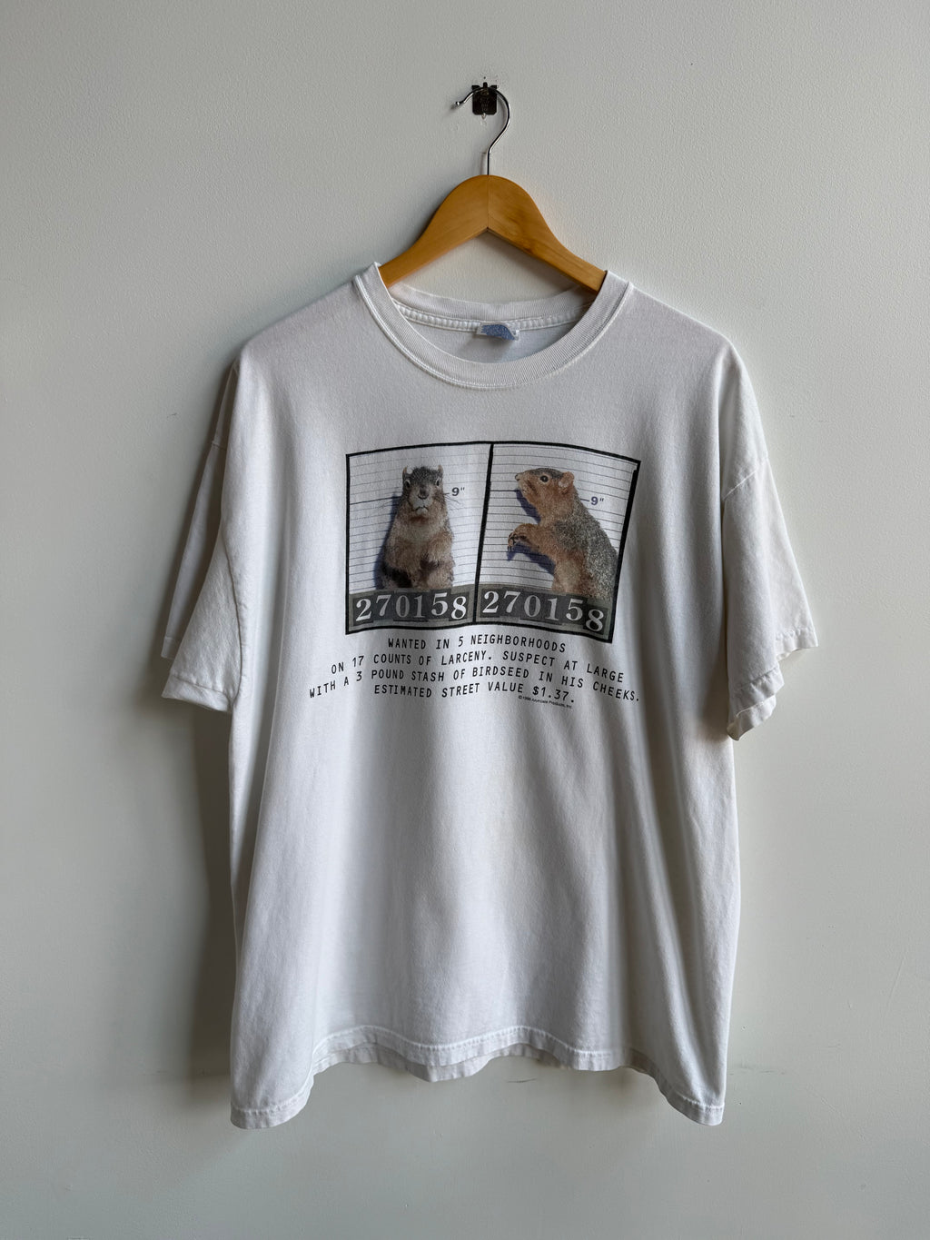 (XL) Wanted Squirrel Tee
