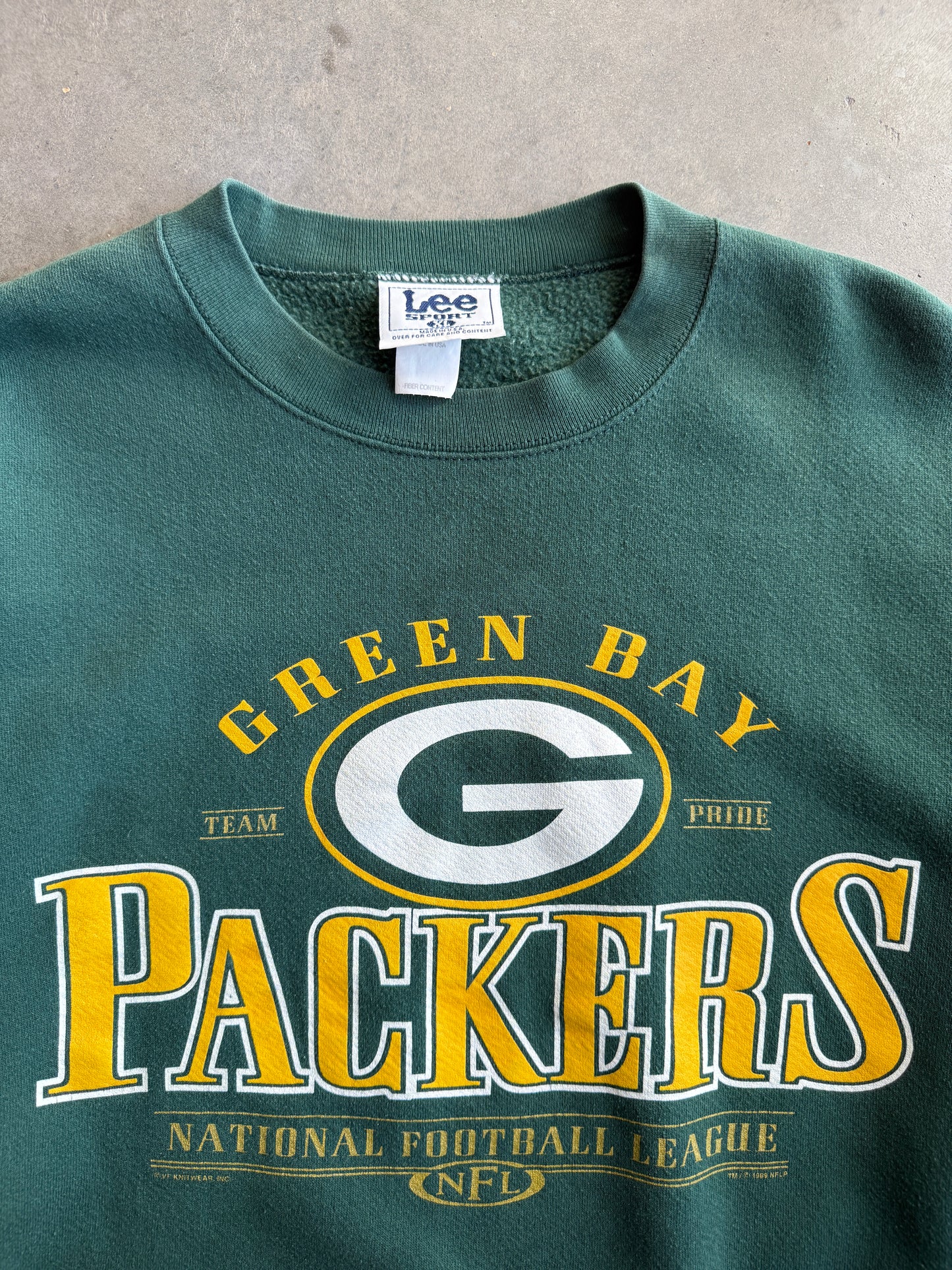 (XL) Green Bay Packers Lee Sport Crew