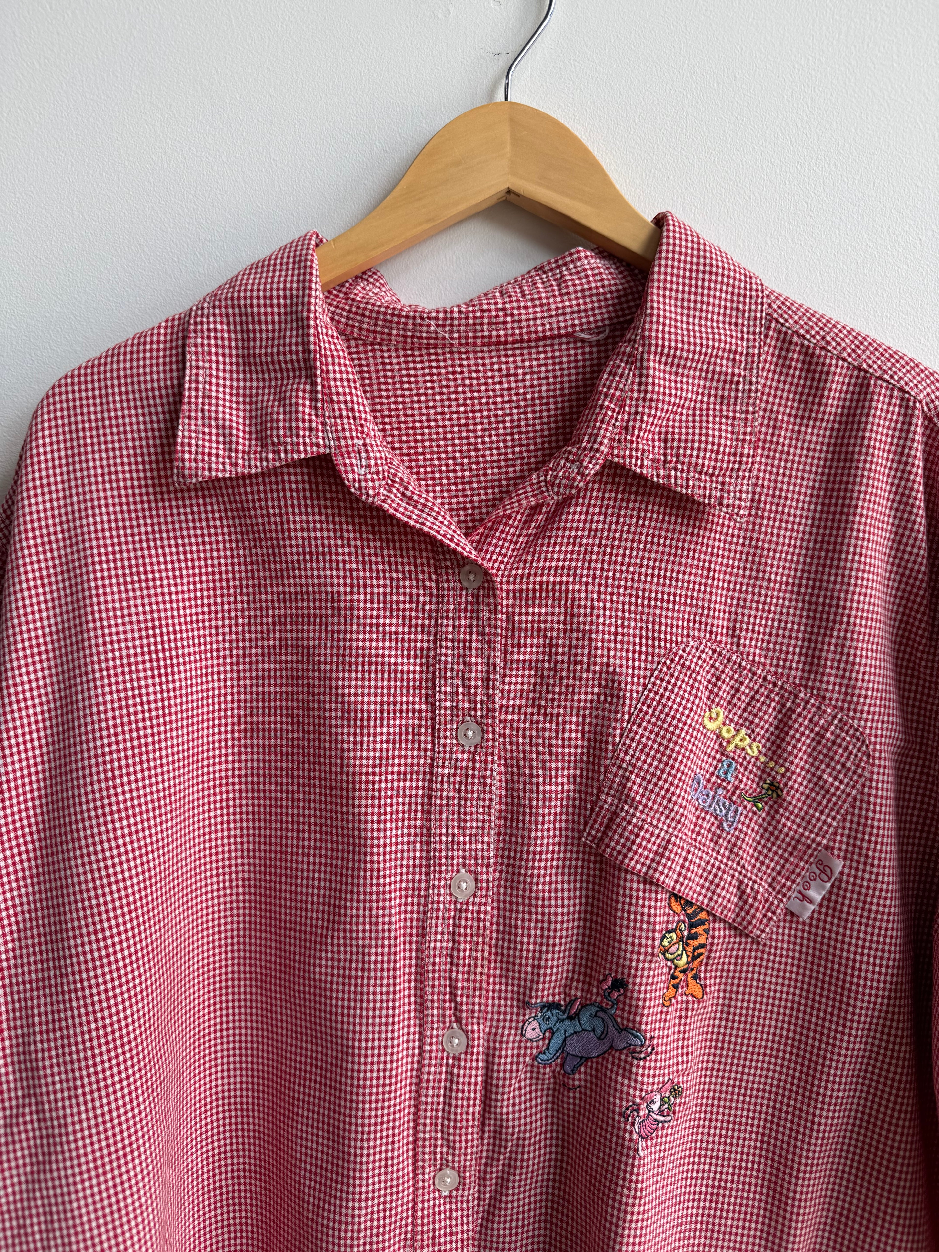 (XXL) Pooh Button Down Shirt