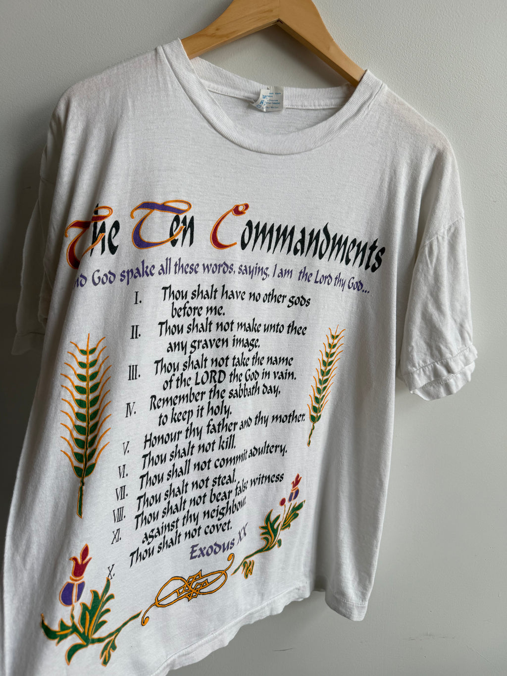 (L) The Ten Commandments Tee