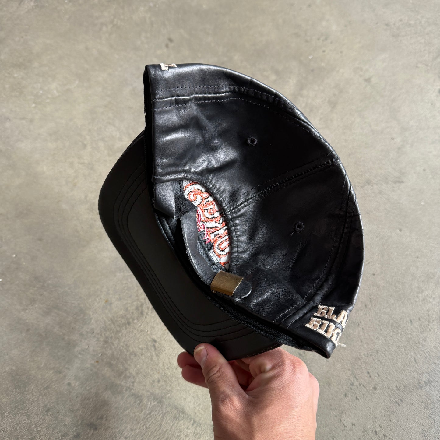 Sturgis Leather Strapback Hat
