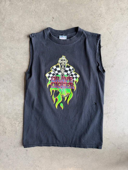 (S) Grave Digger Cutoff Tee