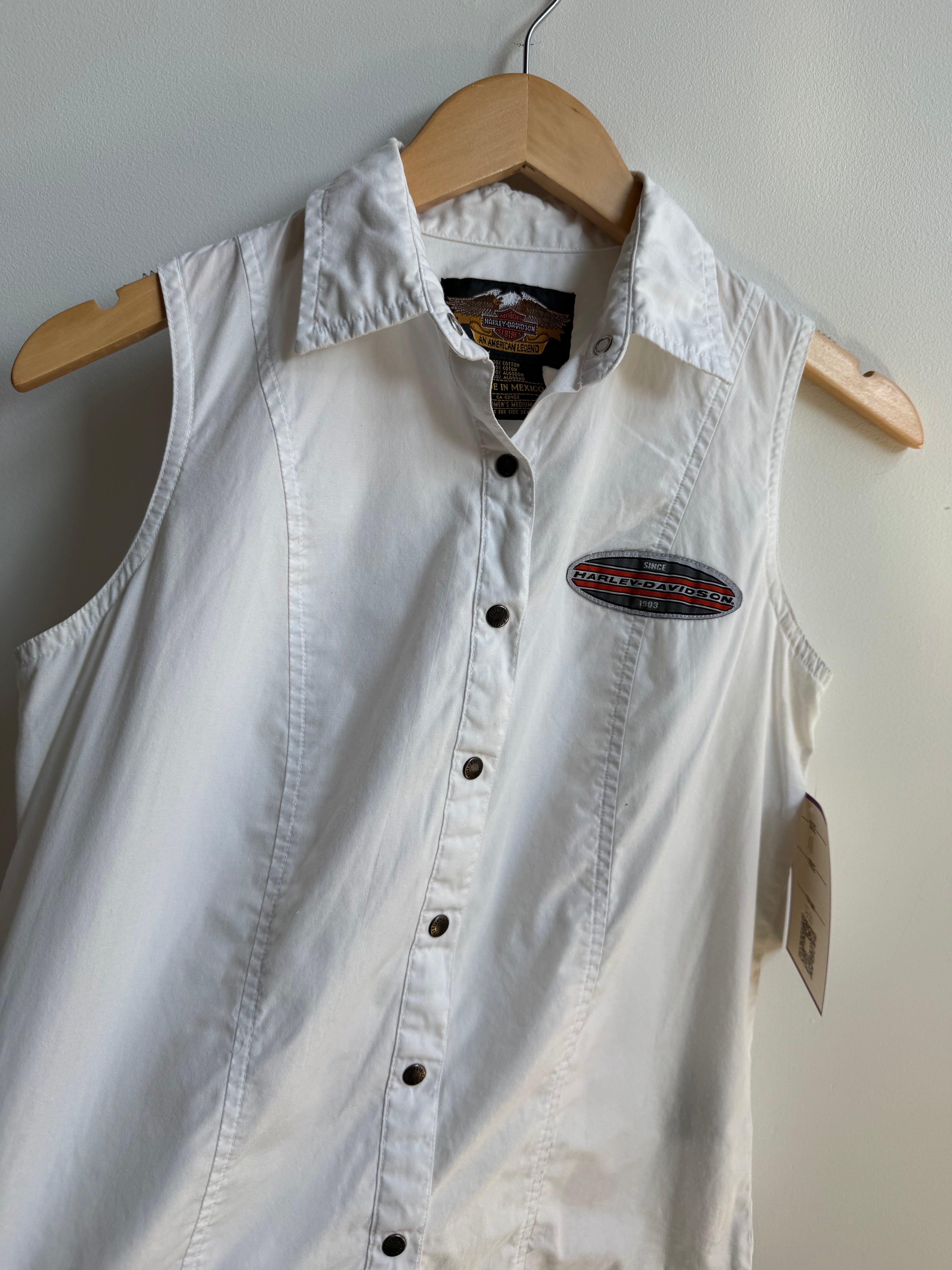 (M) Harley Davidson Button Up