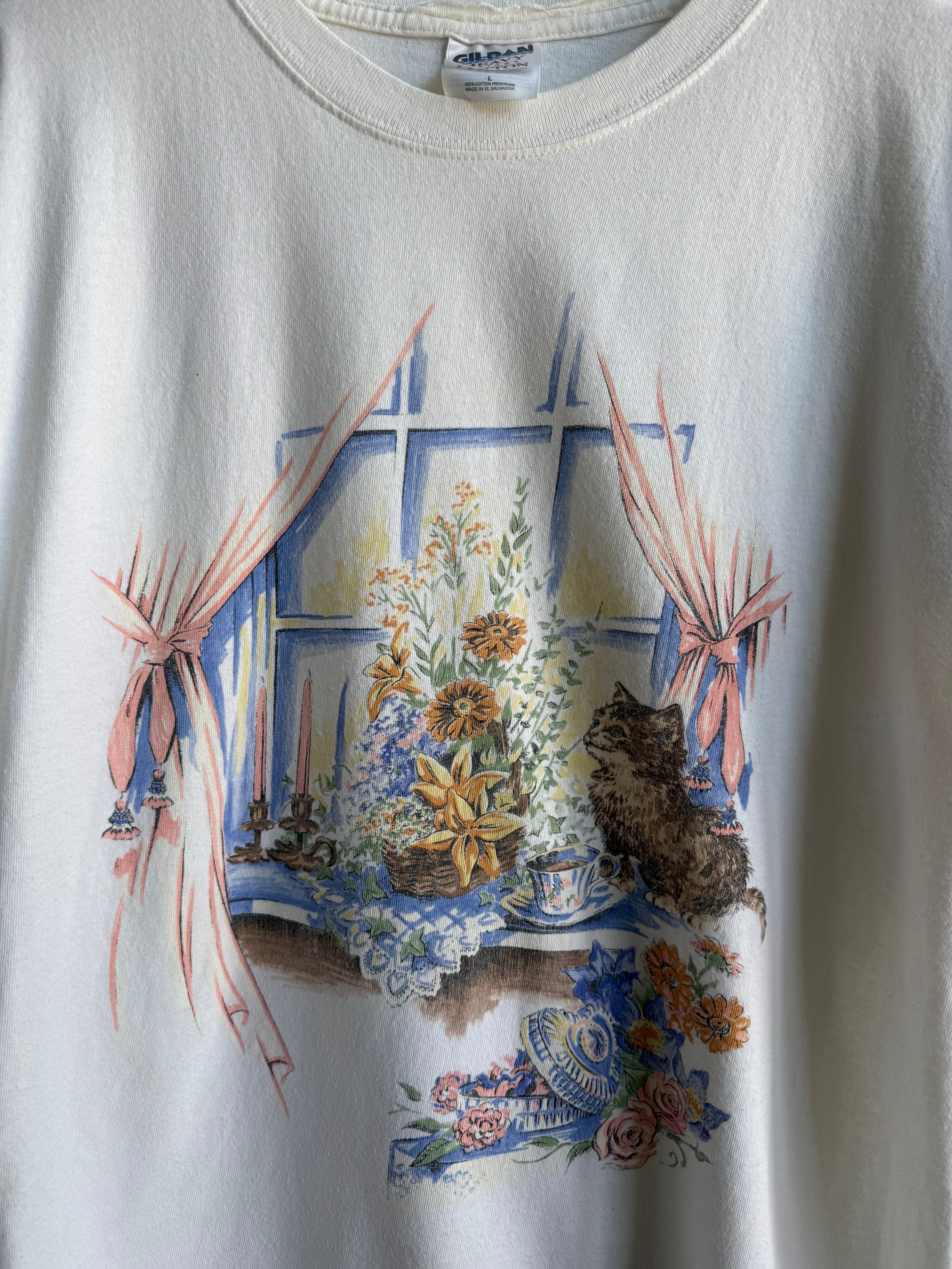 (L) Cat Tee