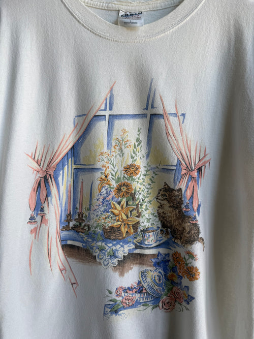 (L) Cat Tee