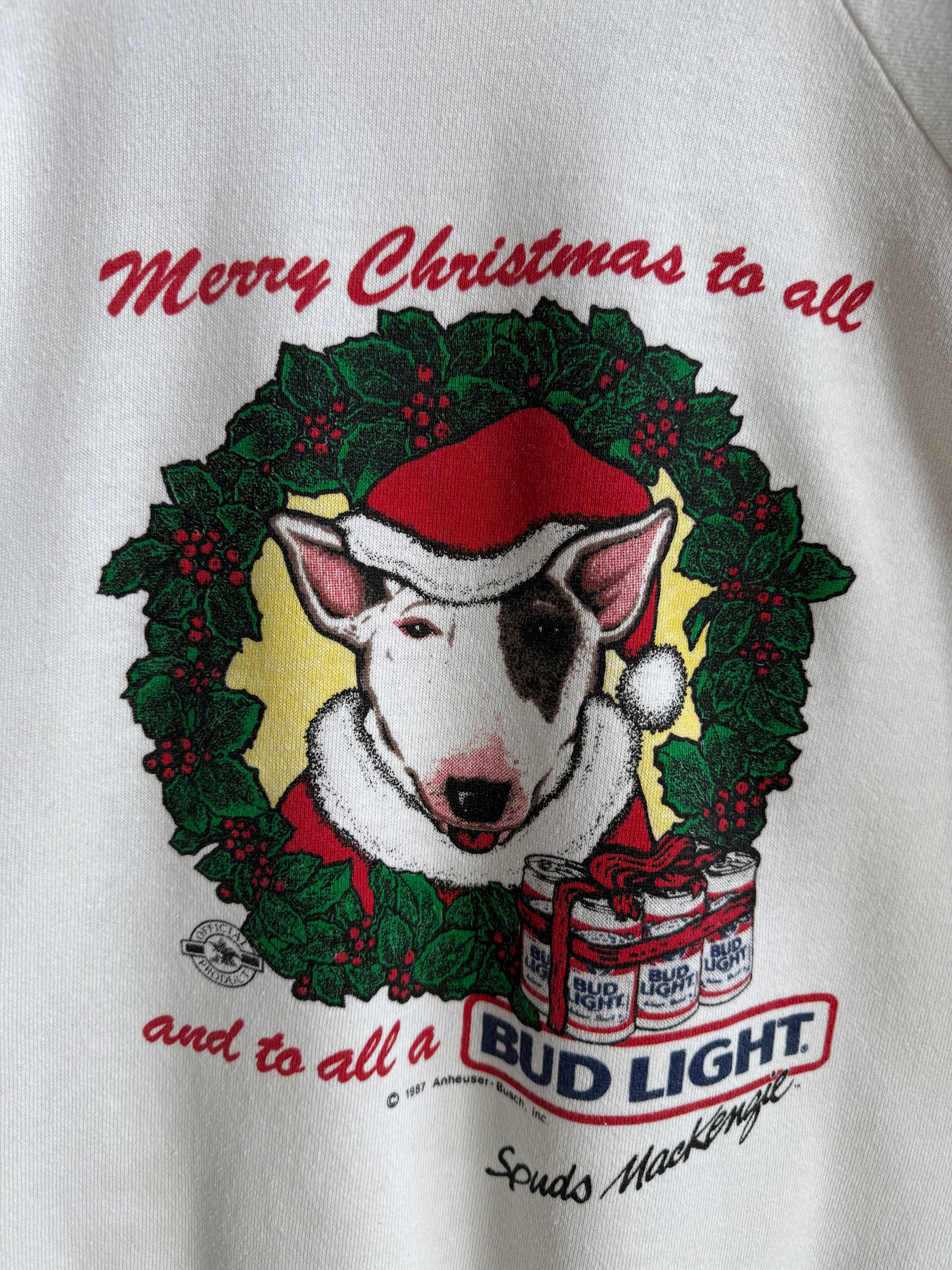 (L) Bud Light Spud Mackenzie Christmas Crew