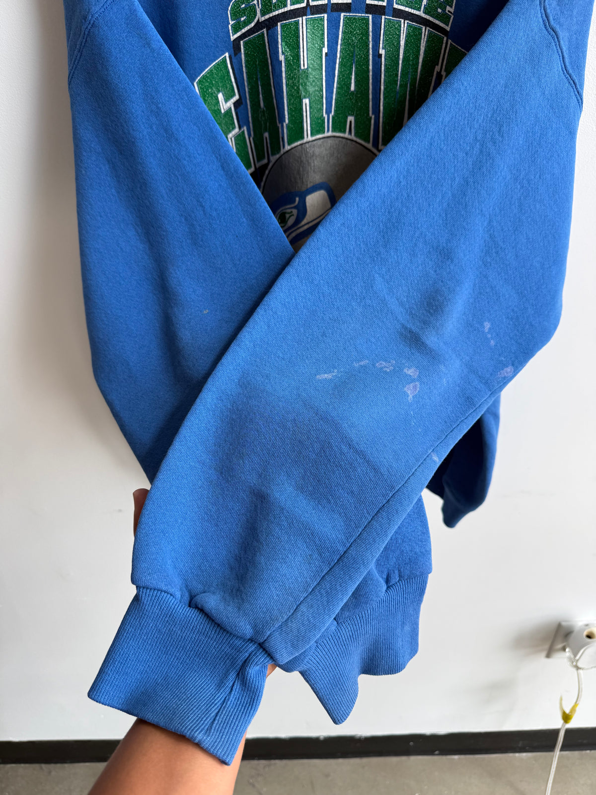 (XL) Seattle Seahawks Nutmegs Mills Crew