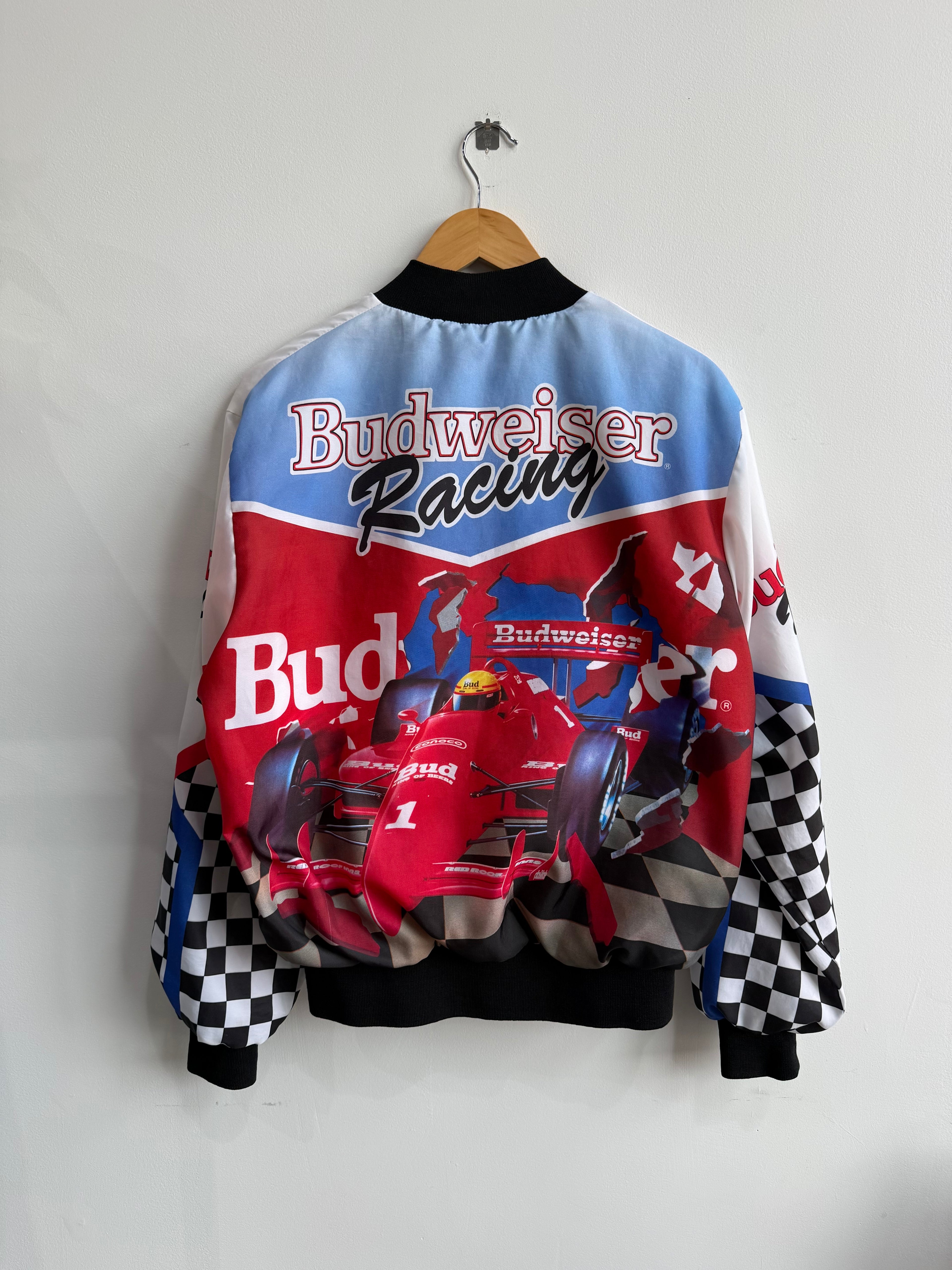 (L) Budweiser Racing Chalk Line Jacket