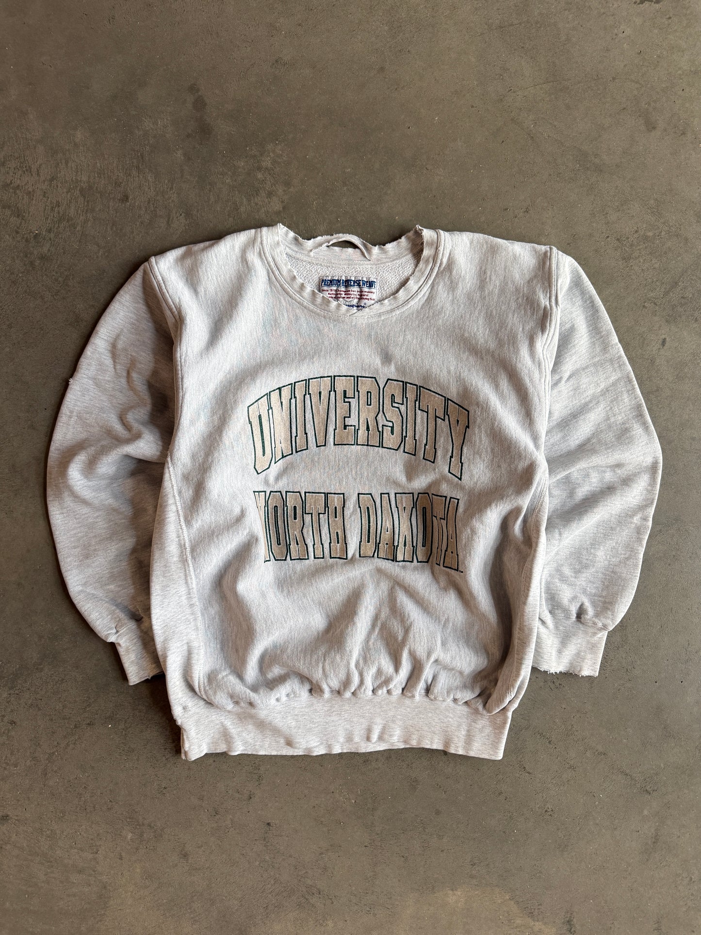 (XL) North Dakota Champion Reverse Weave Crew