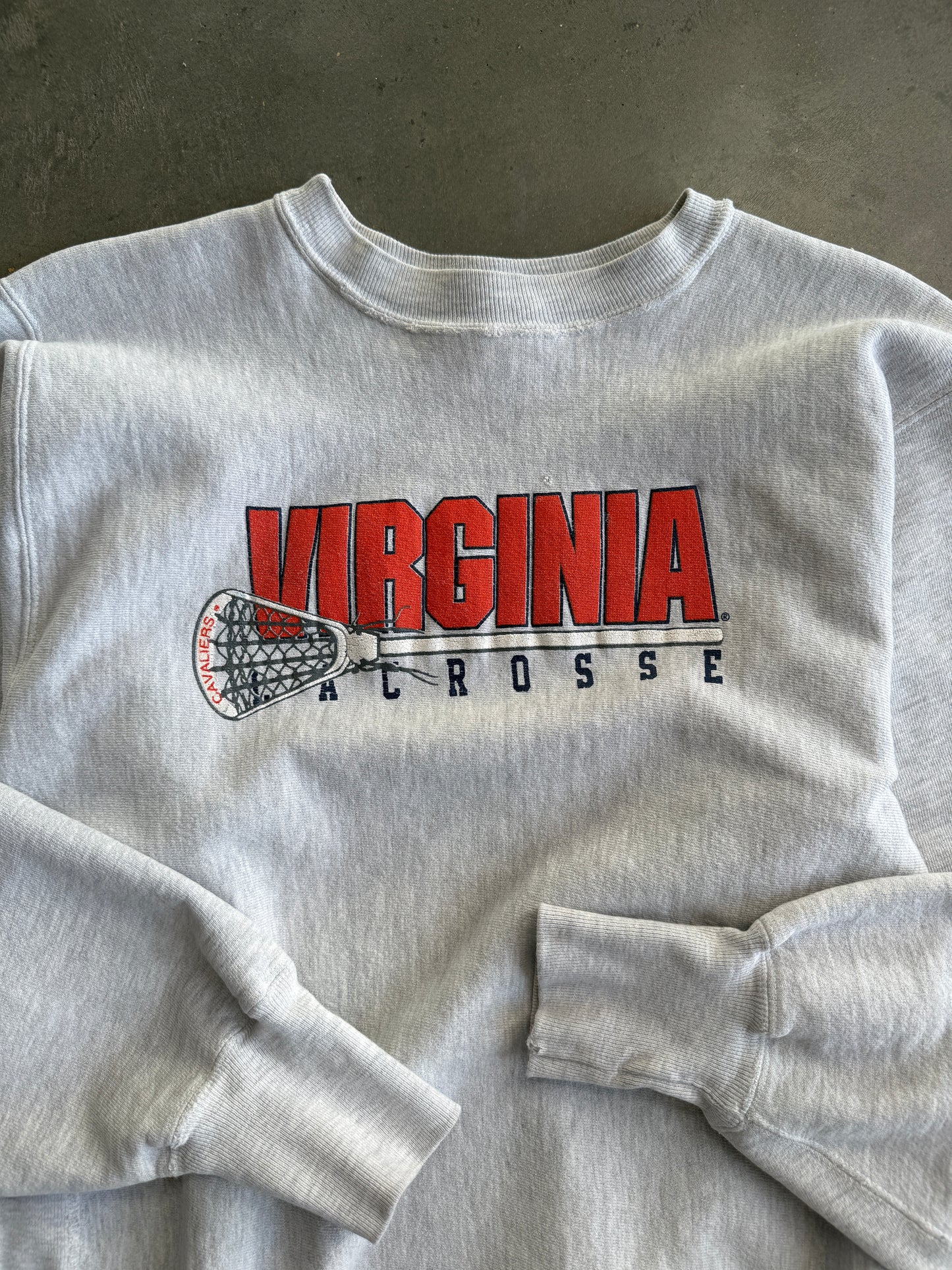 (L) Virginia Champion Reverse Weave Crew