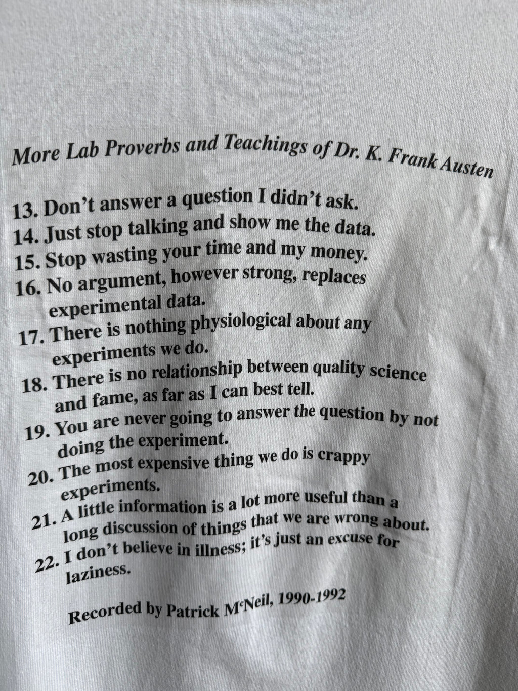 (L) Lab Proverbs Tee