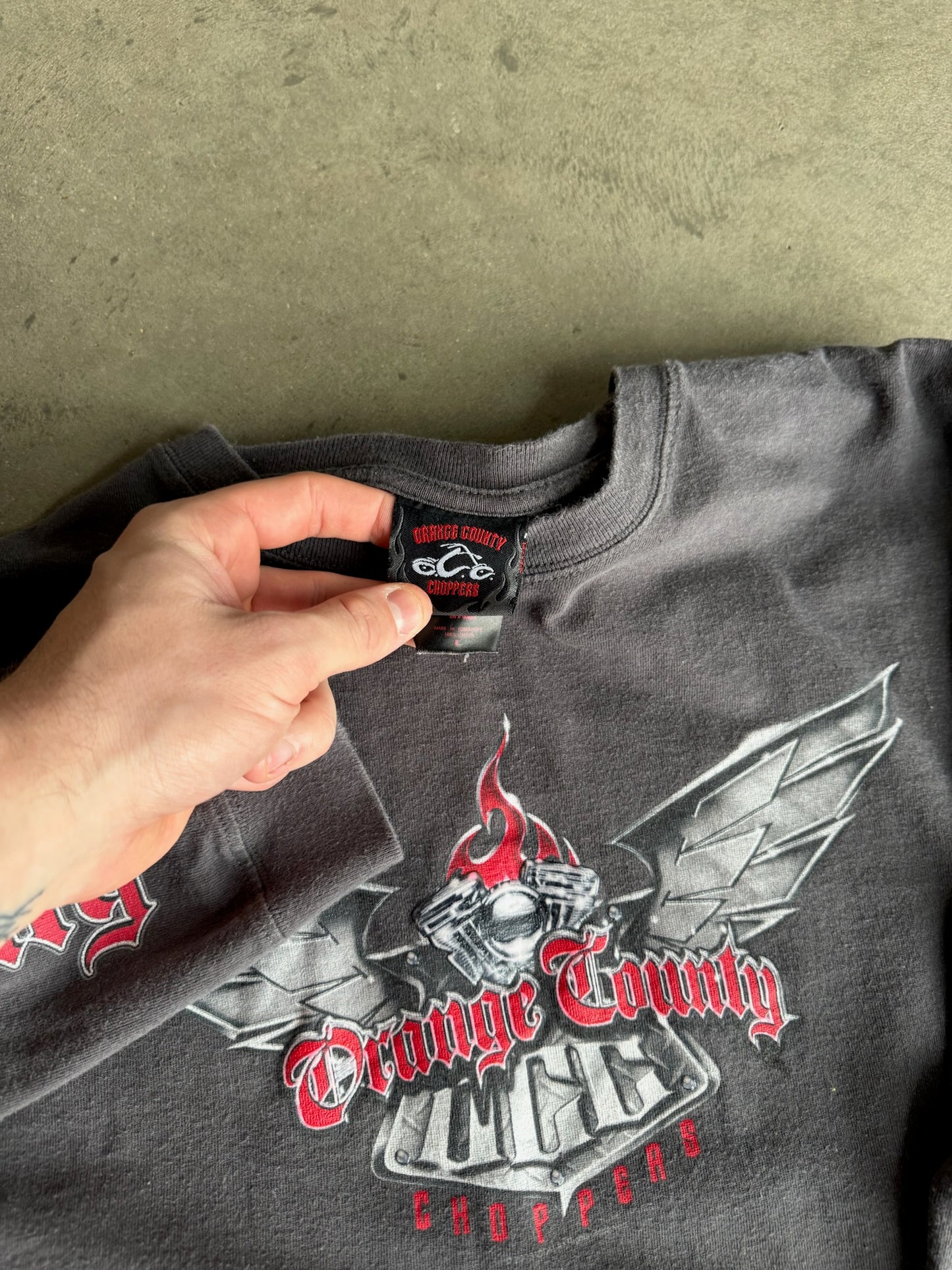 (L) Orange County Choppers Long Sleeve Tee