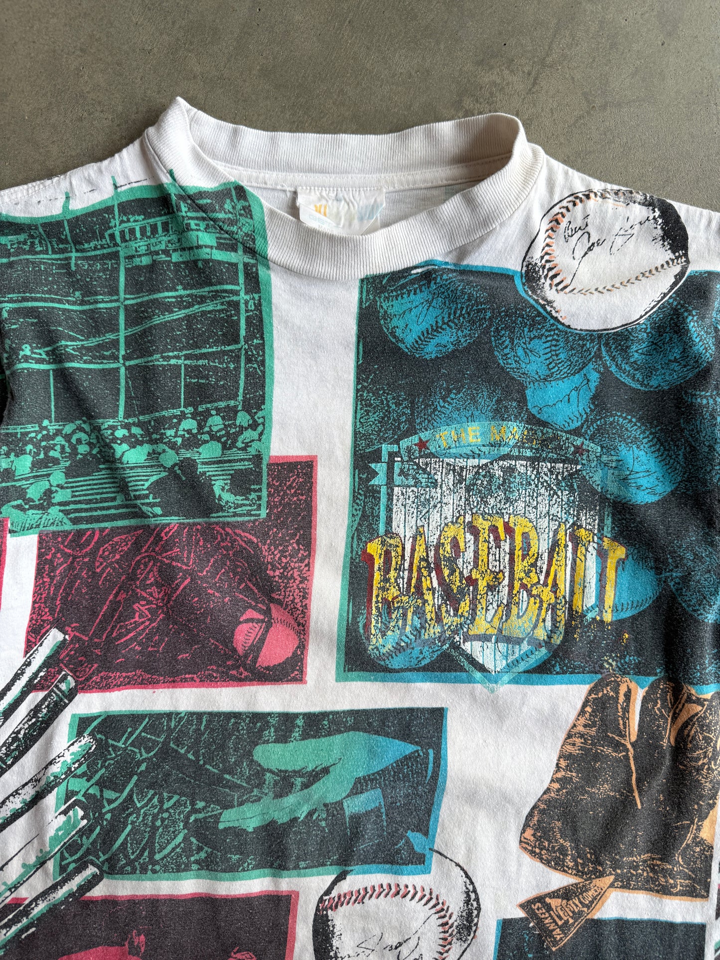 (M) Baseball All Over Print Shirt