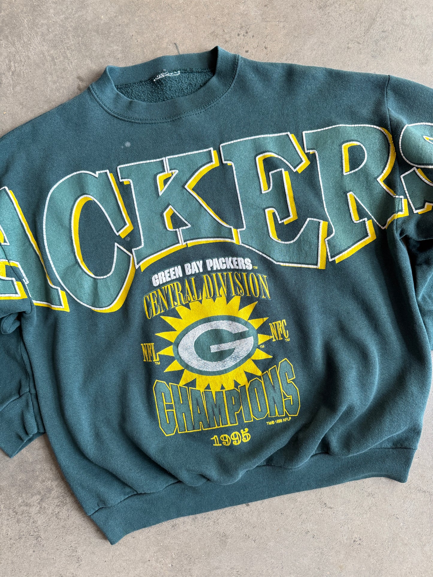 (M/L) Green Bay Packers Spellout Crew