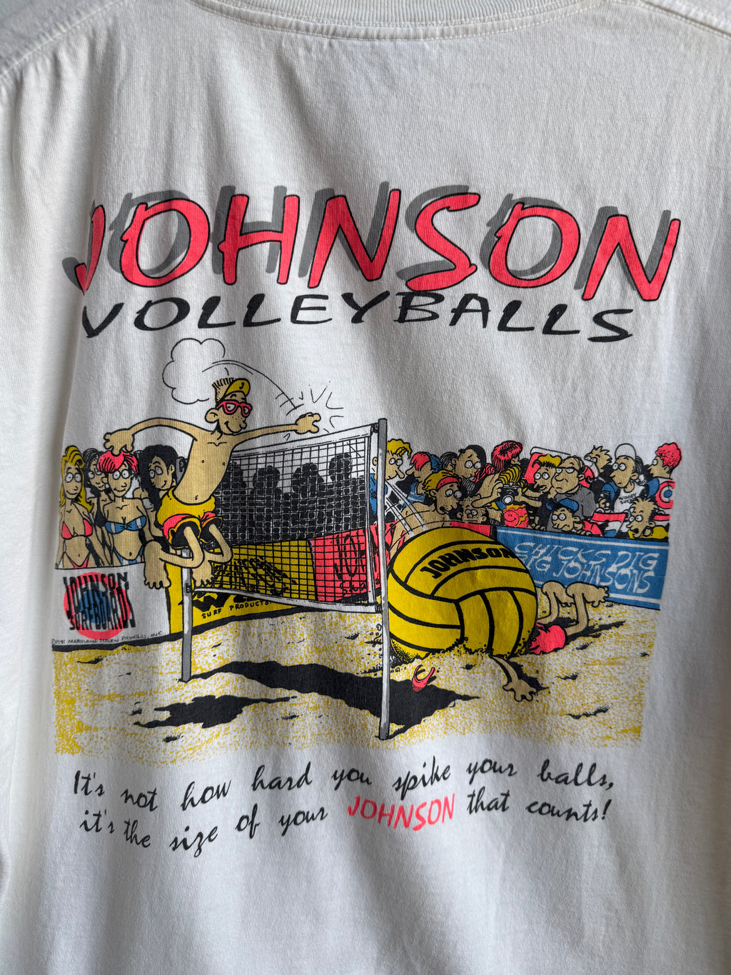 (XL) Big Johnson Volleyball Tee