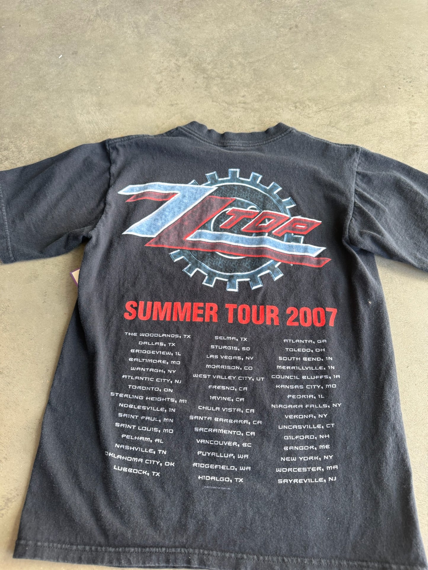(S) ZZ Top Summer Tour Tee