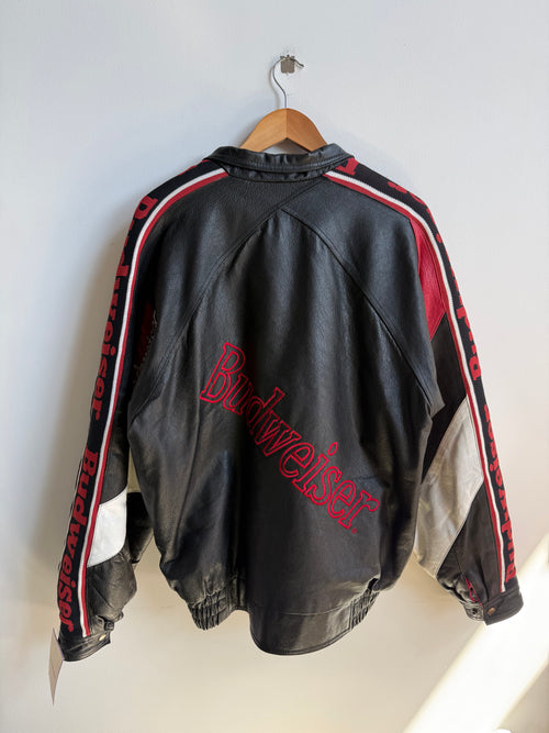 (L) Budweiser Leather Jacket