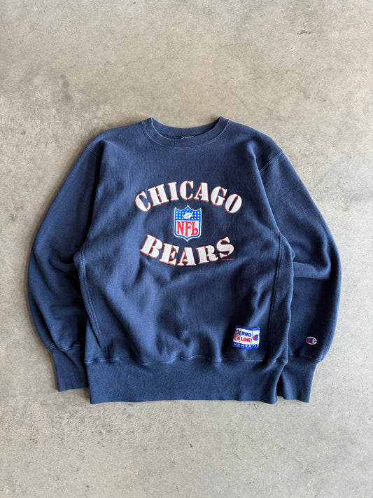 (L) Chicago Bears Reverse Weave Crew