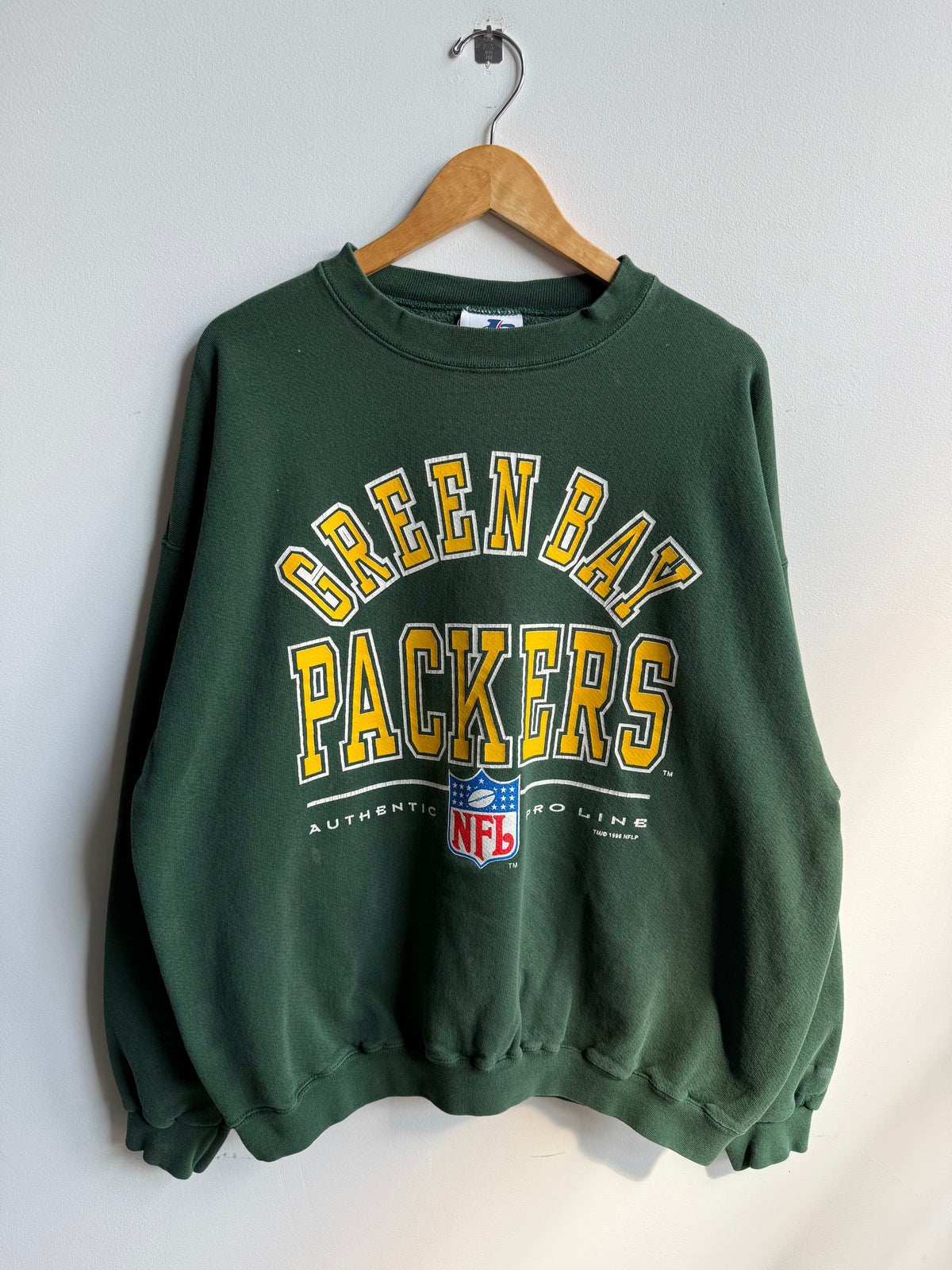 (XL) Green Bay Packers Logo Athletic Crew
