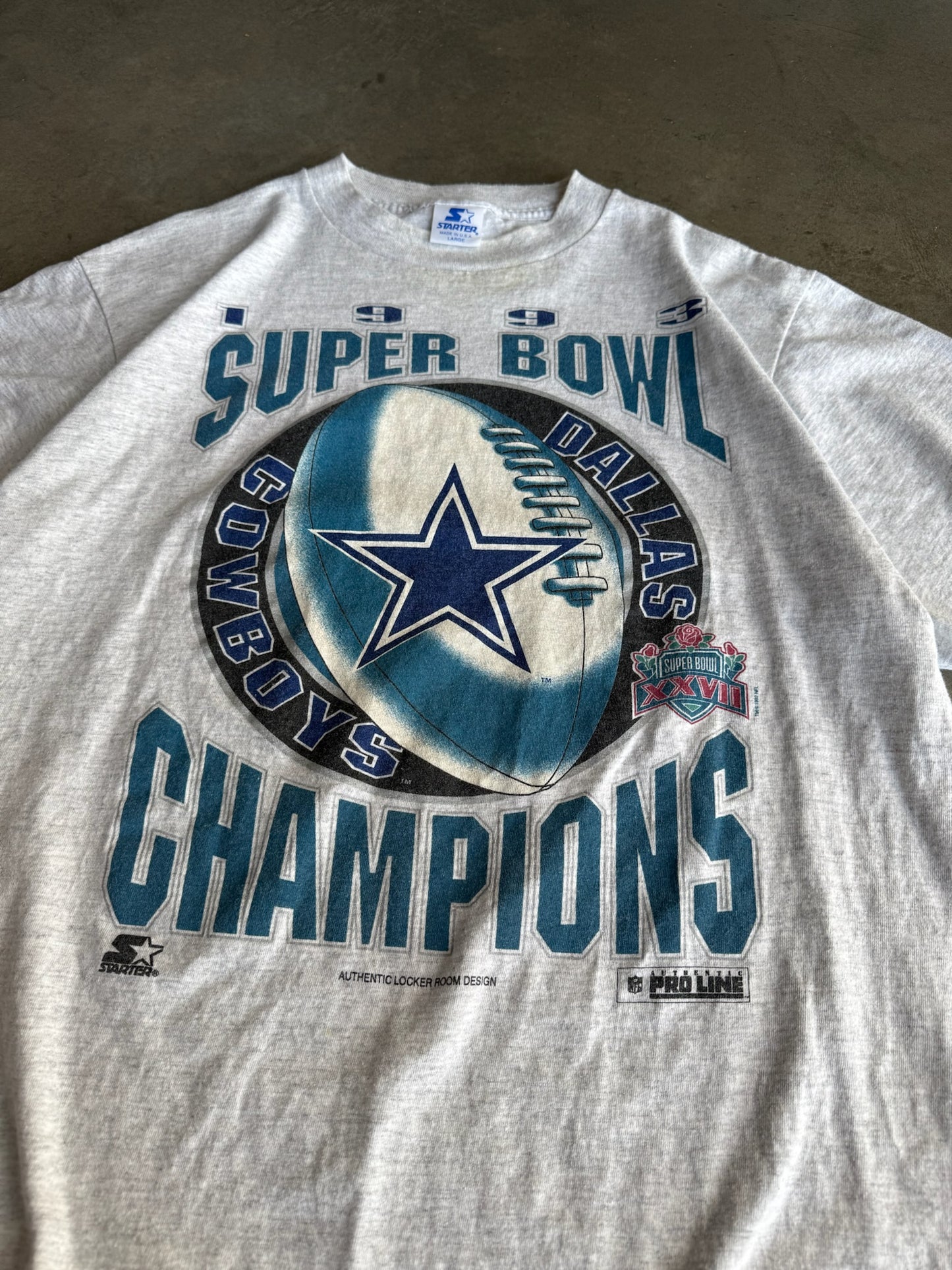 (L) 1993 Dallas Cowboys Super Bowl Tee