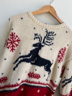 (L) Eddie Bauer Deer Sweater