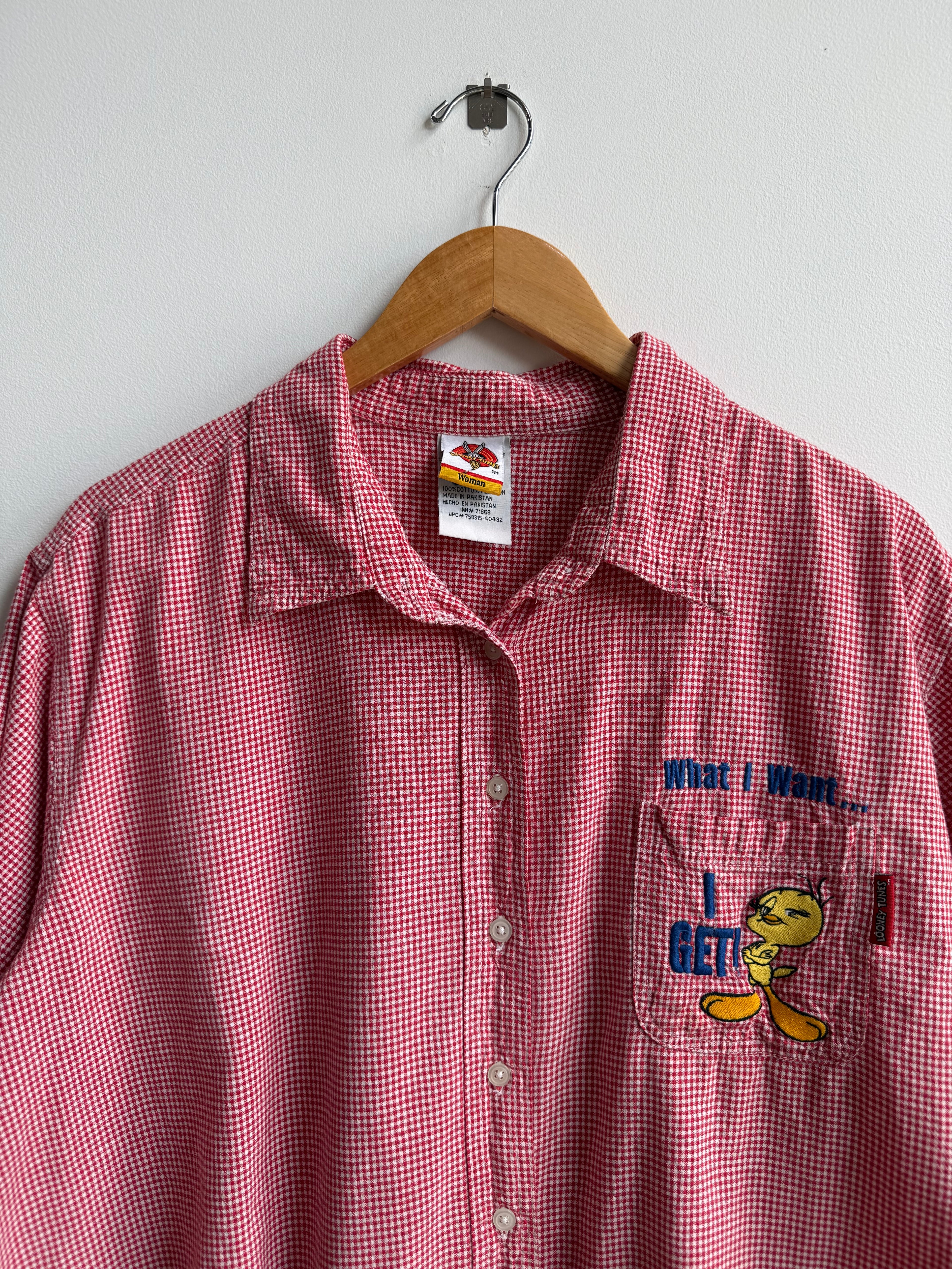 (XXL) Looney Tunes Button Down Shirt