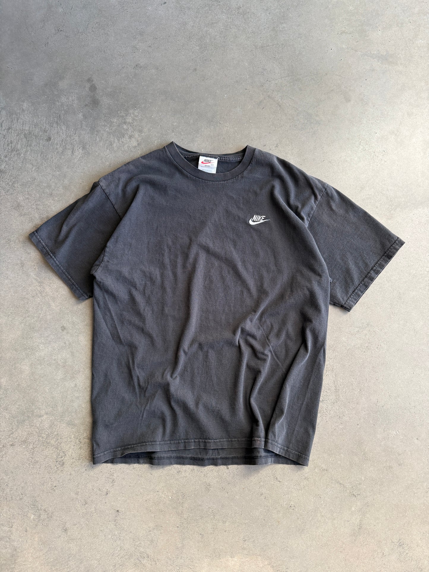 (L) Black Nike Logo Tee
